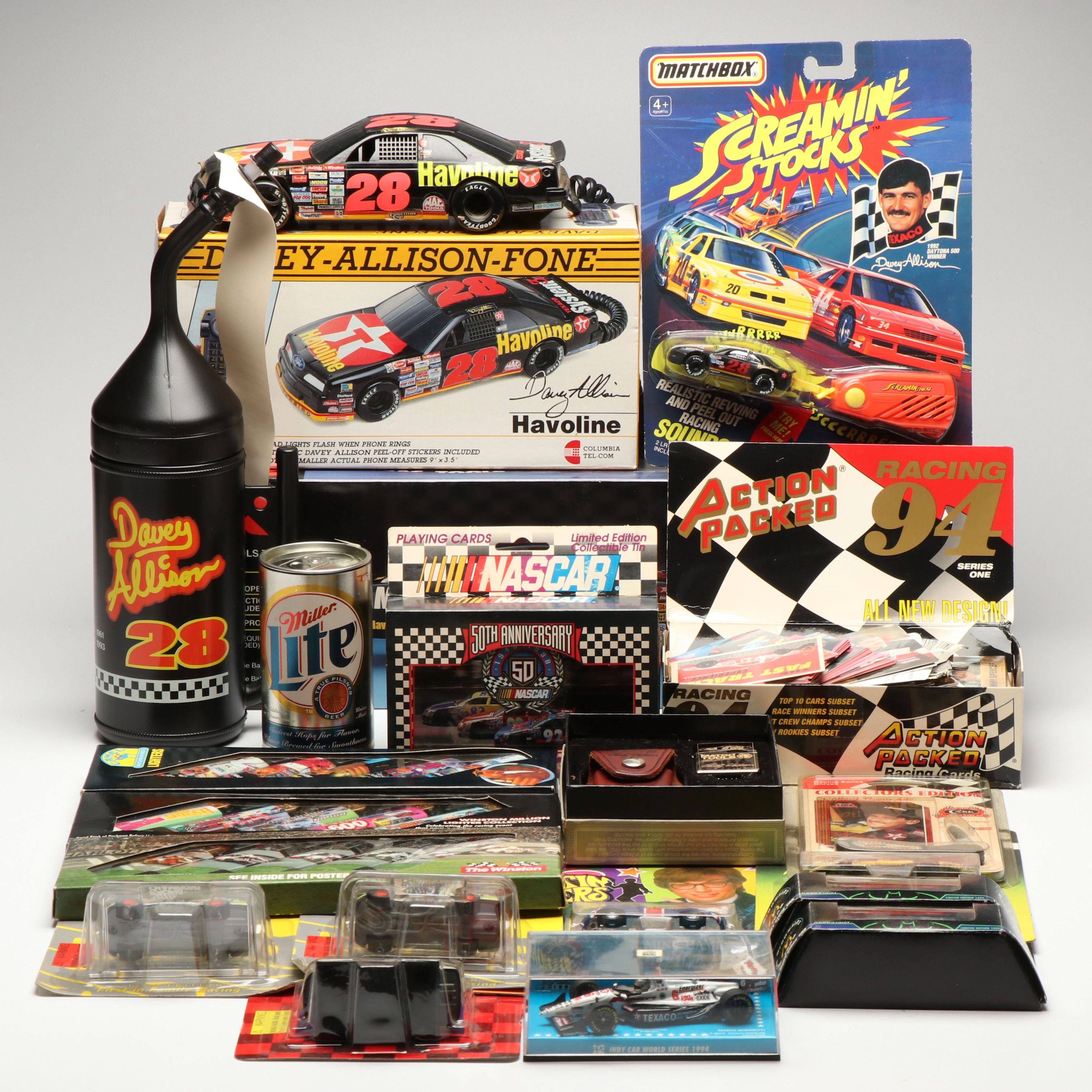 Zippo Lighter, Die-Cast Cars and More NASCAR Memorabilia, Late 20th Century
