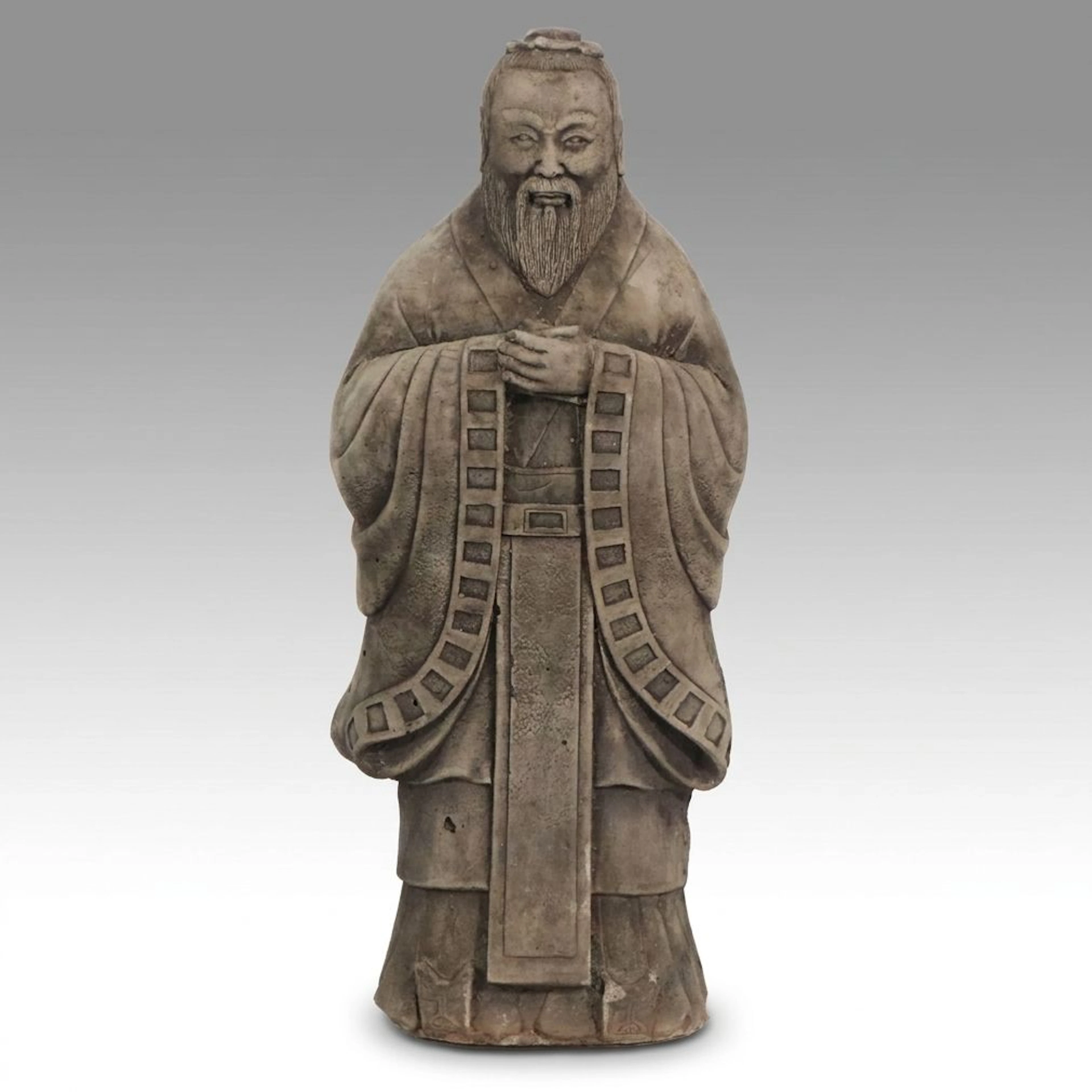 Concrete Confucius Garden Statue