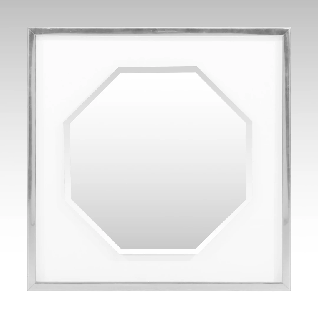 Windsor Art Product Octagonal Wall Mirror on Square Glass Frame