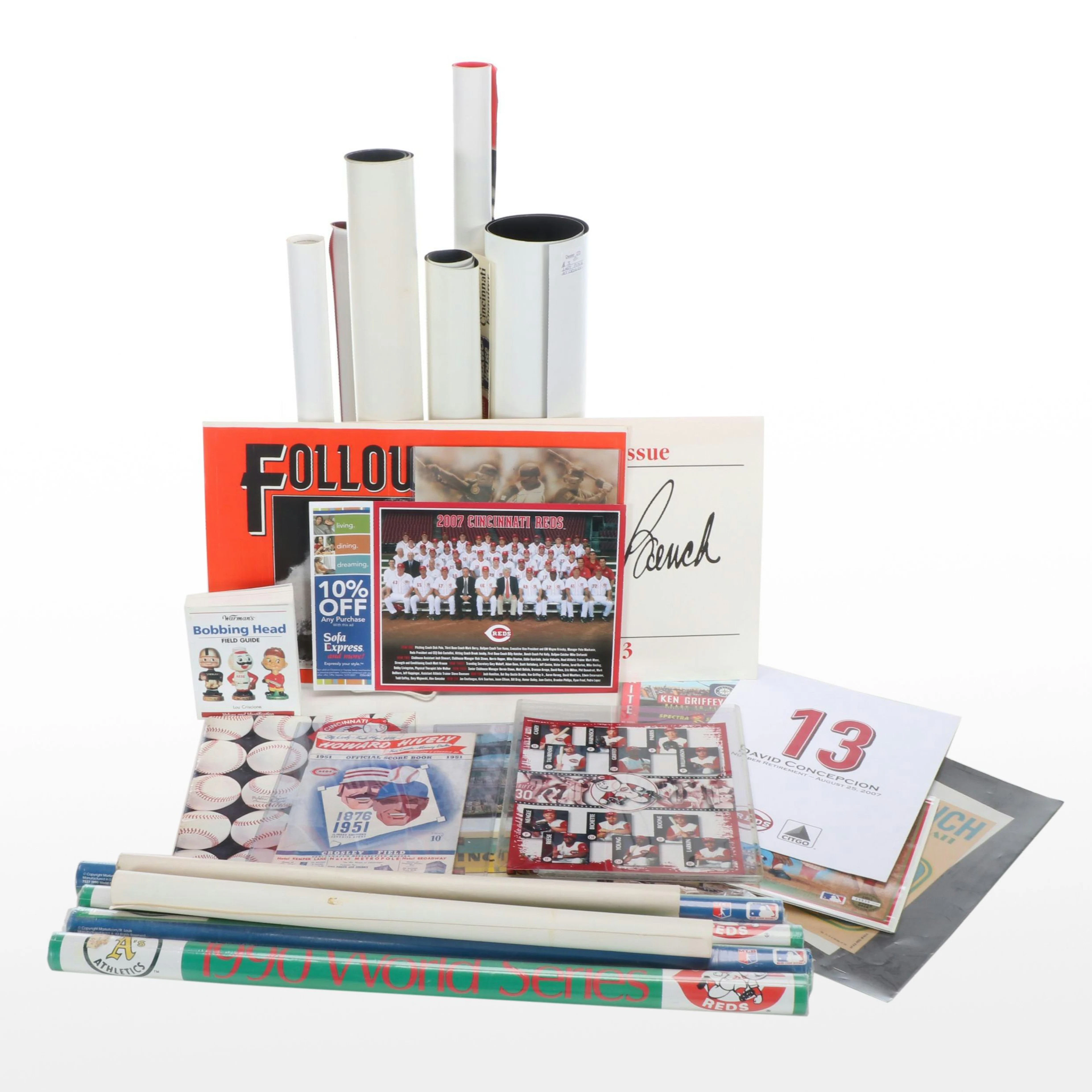 Cincinnati Reds 1968 Yearbook with More Vintage Posters and Décor