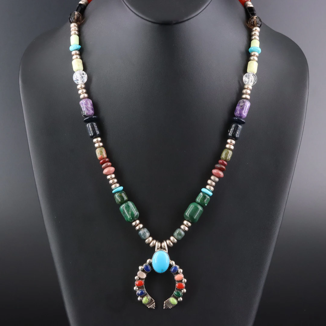 Desert Rose Trading Necklace with Running Bear Shop Naja Enhancer Pendant