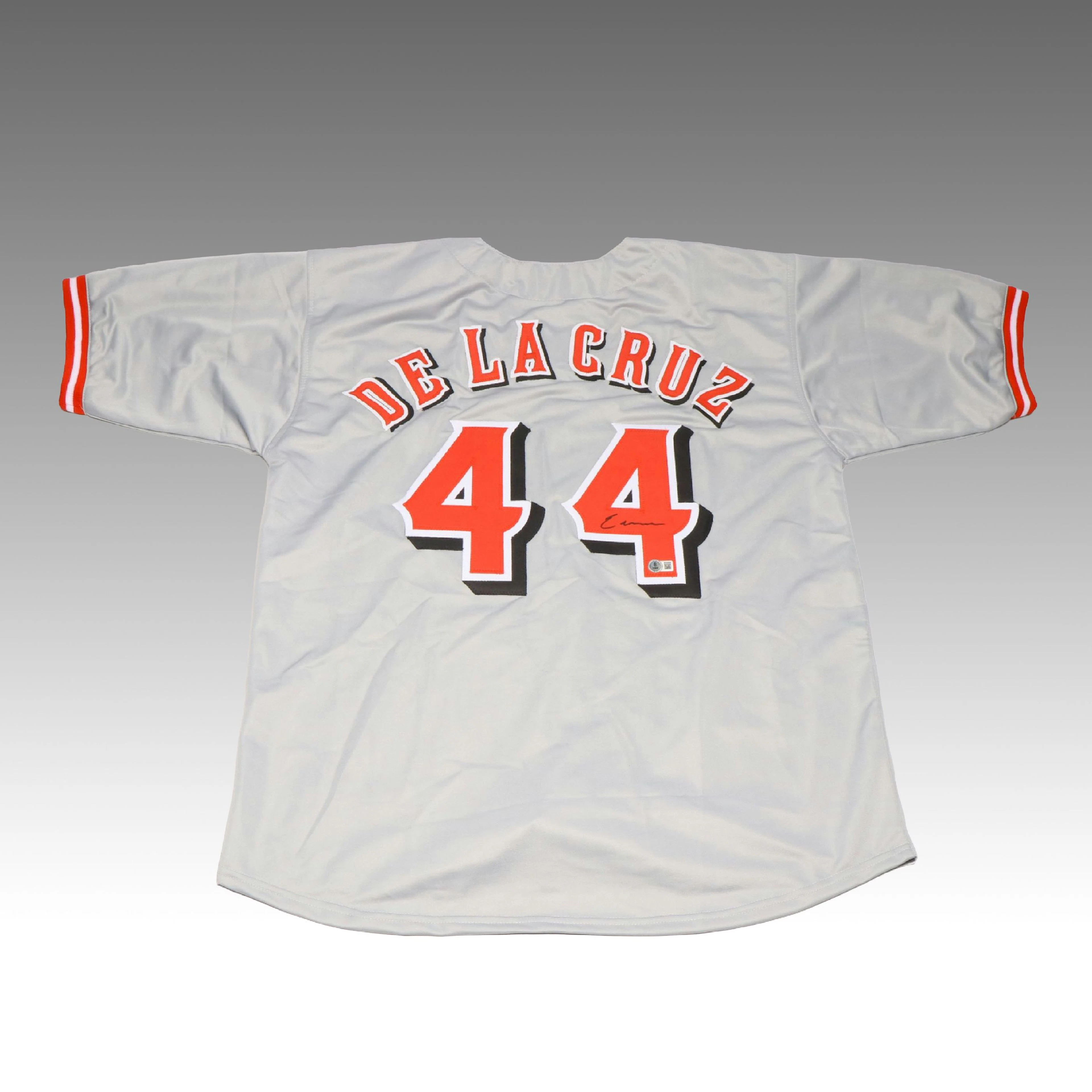 Elly De La Cruz Signed Cincinnati Reds Baseball Jersey, Beckett
