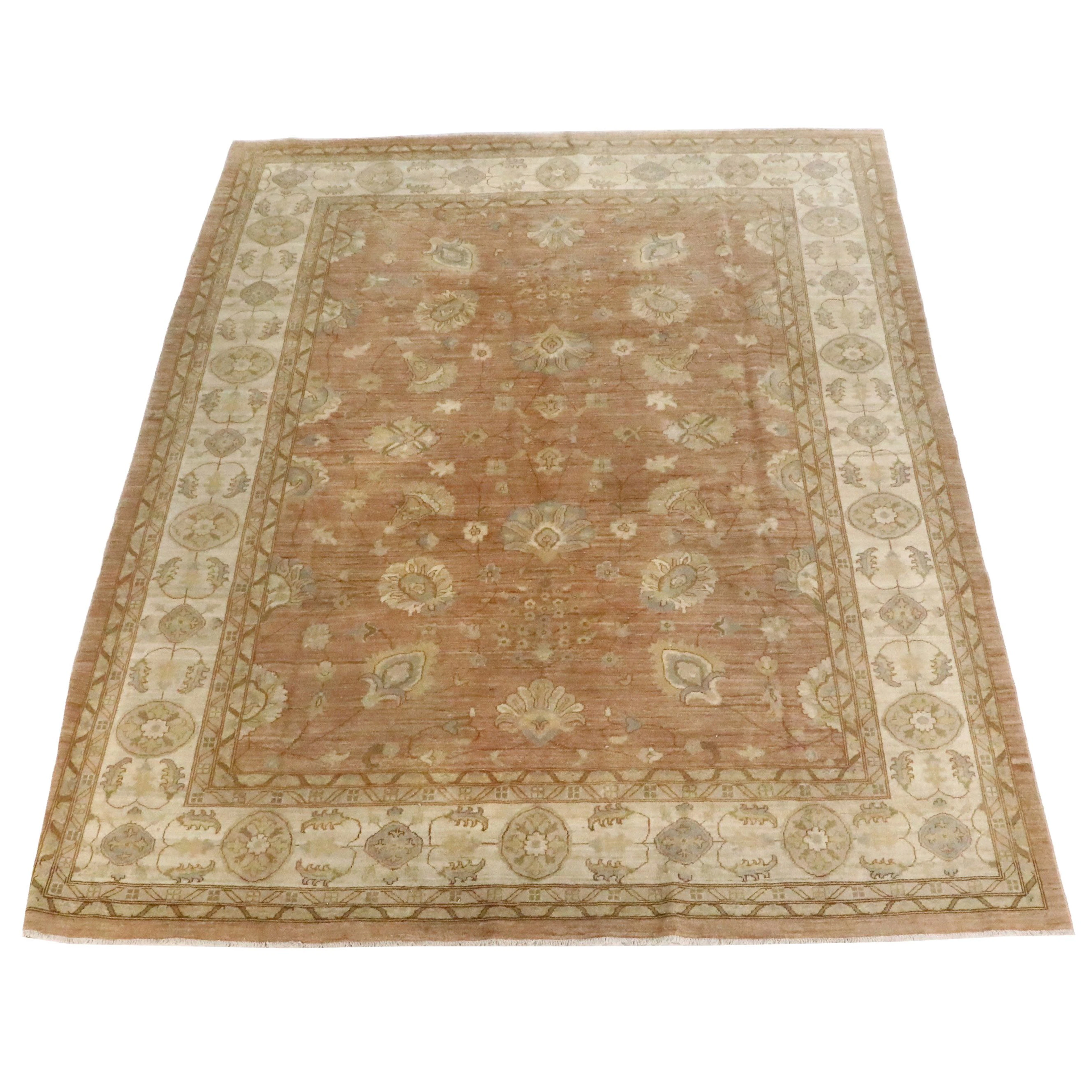 9' x 11'10 Hand-Knotted Pakistani Peshawar Area Rug
