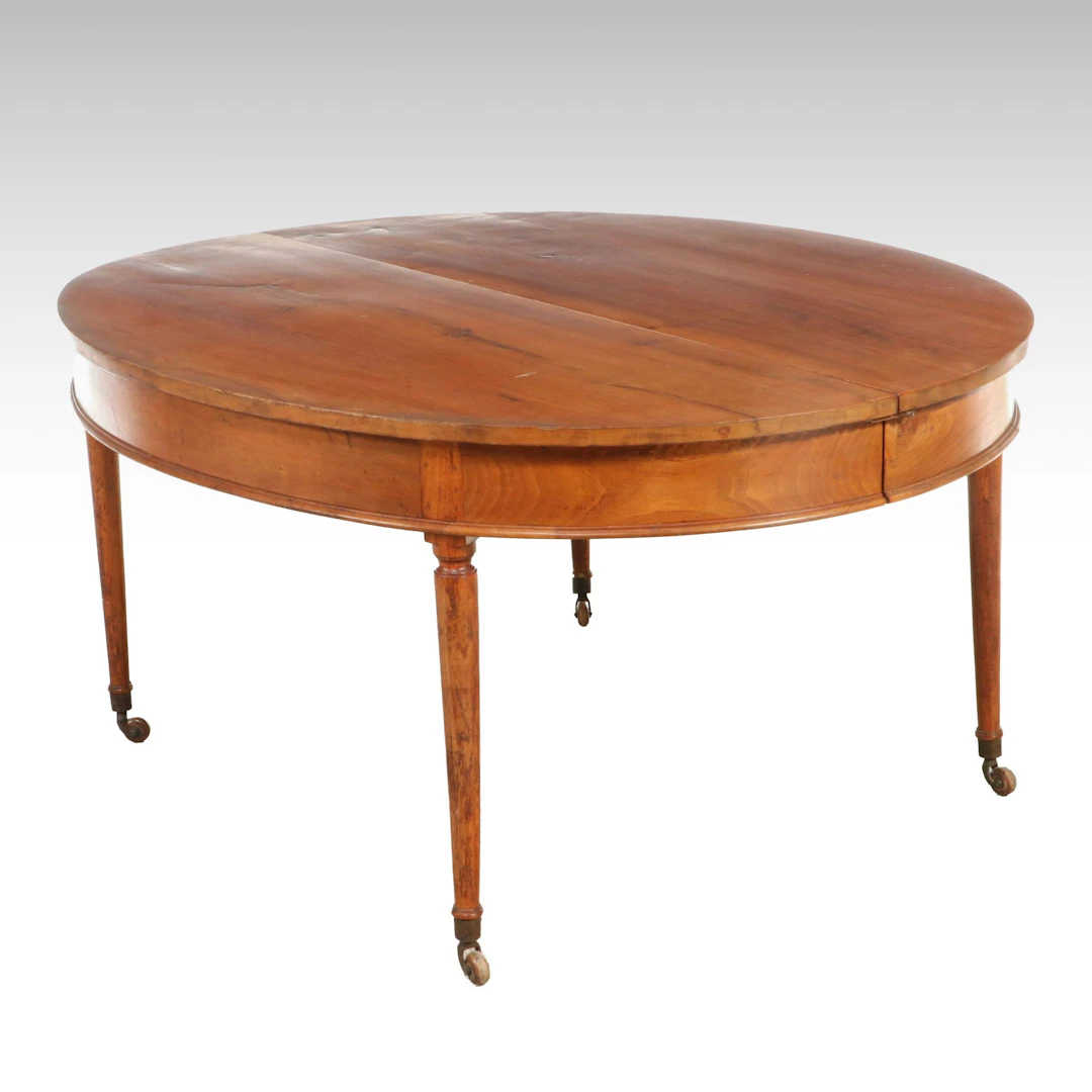 Neoclassical Style Cherry Dining Table, 19th Century