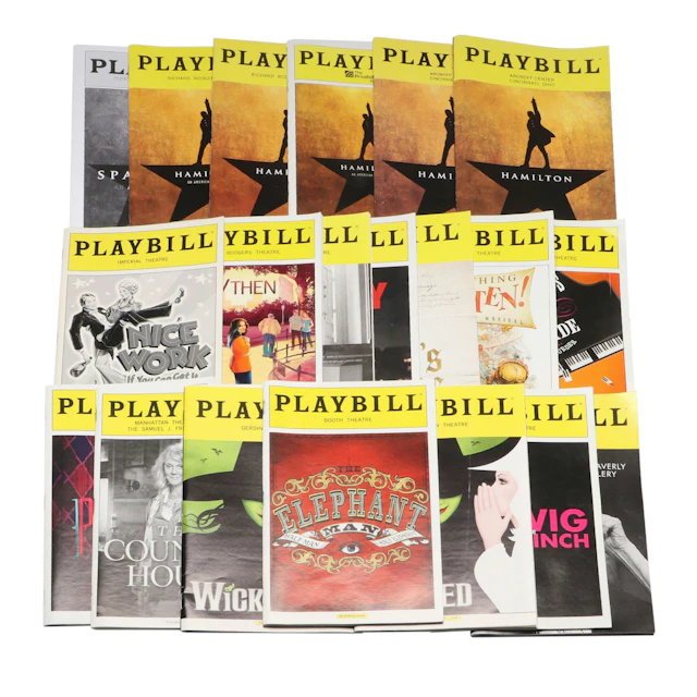 "Hamilton", "Wicked", "The Elephant Man" and More Playbills