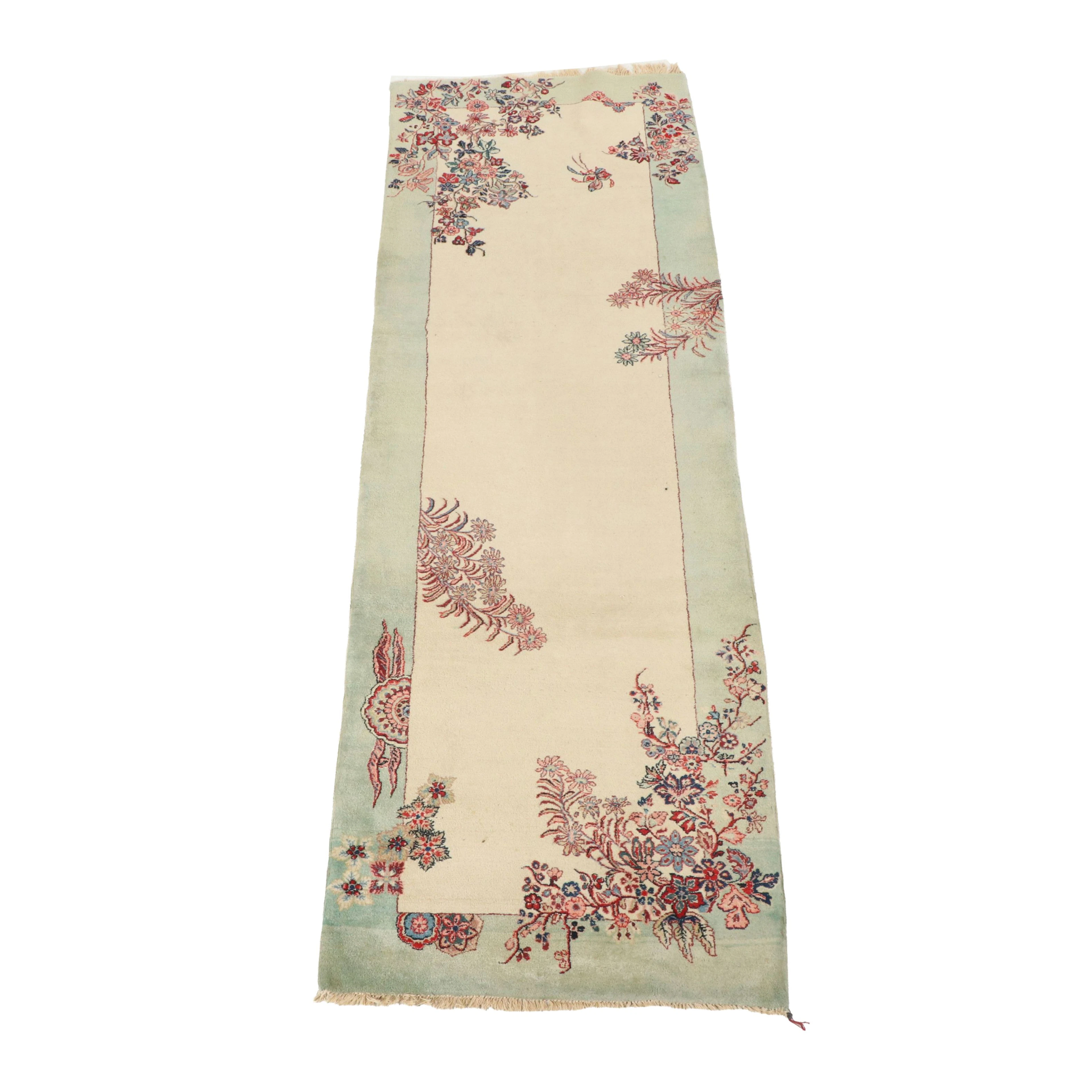 3'9 x 11'6 Hand-Knotted Chinese Nichols Art Deco Style Long Rug