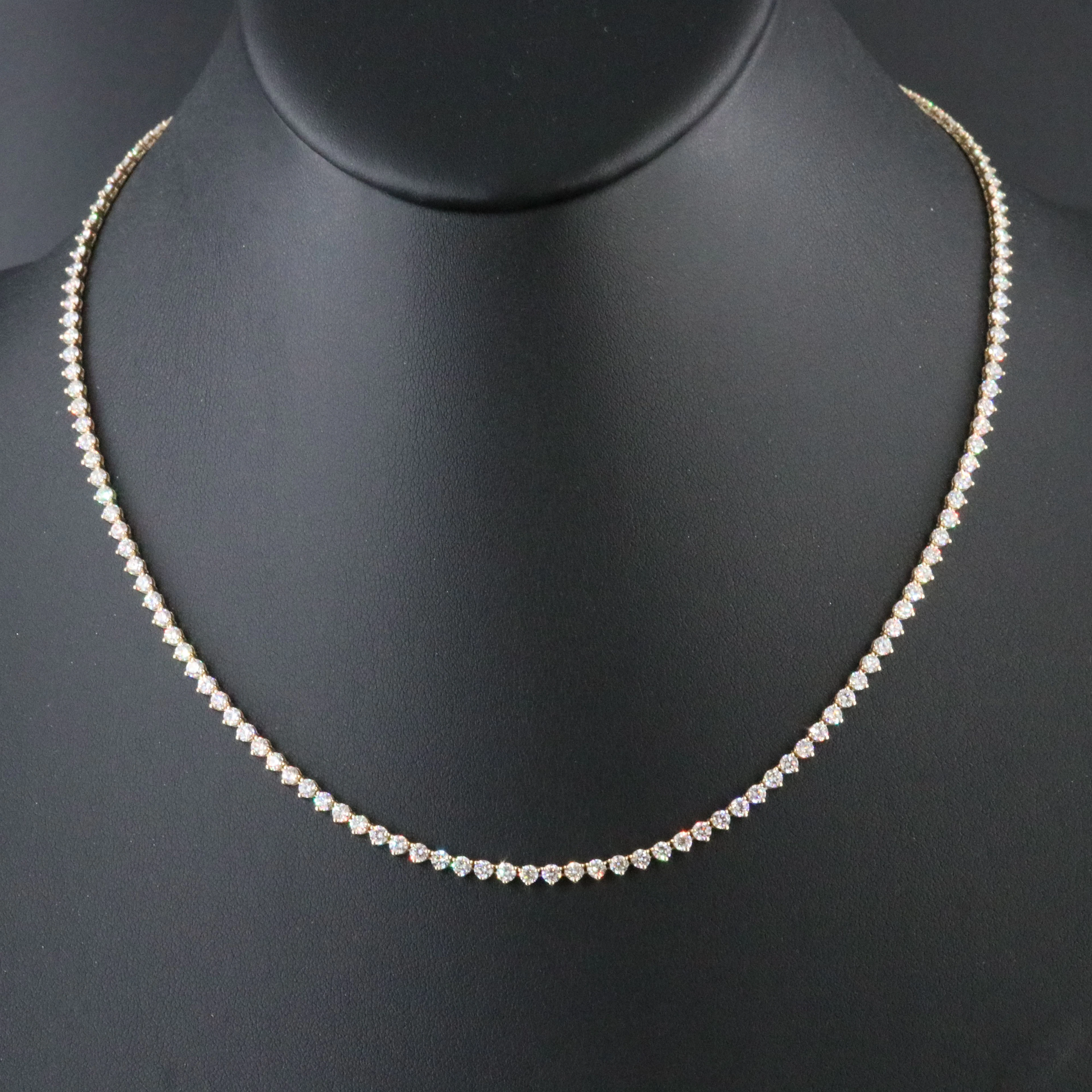14K 7.69 CTW Diamond Riviere Necklace