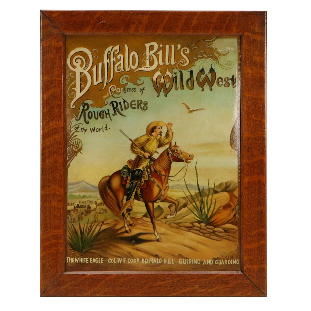 Landscape Oil Painting "Buffalo Bill's Wild West and Congress of Rough..."