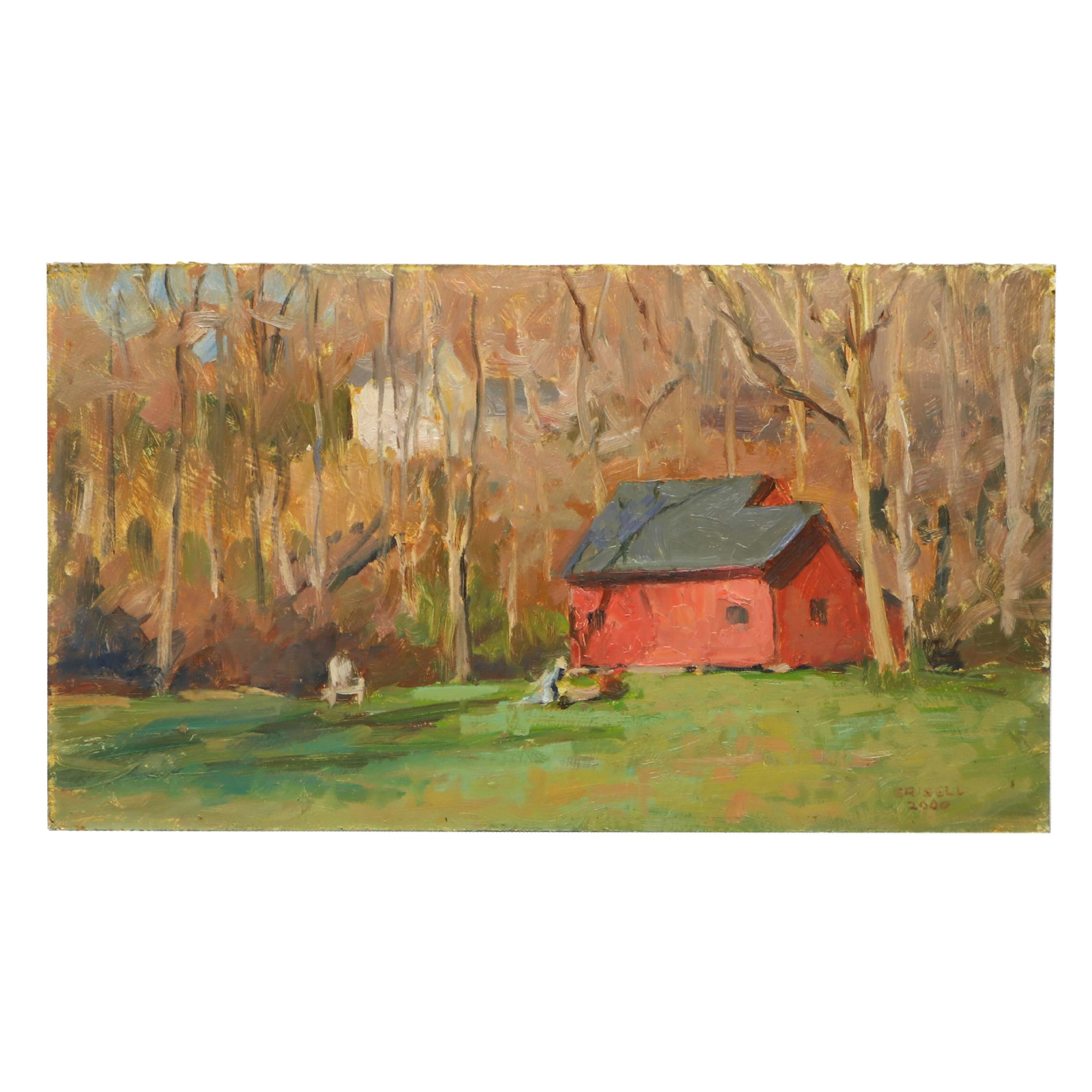 Susan Grisell Rural Landscape Oil Painting, 2000