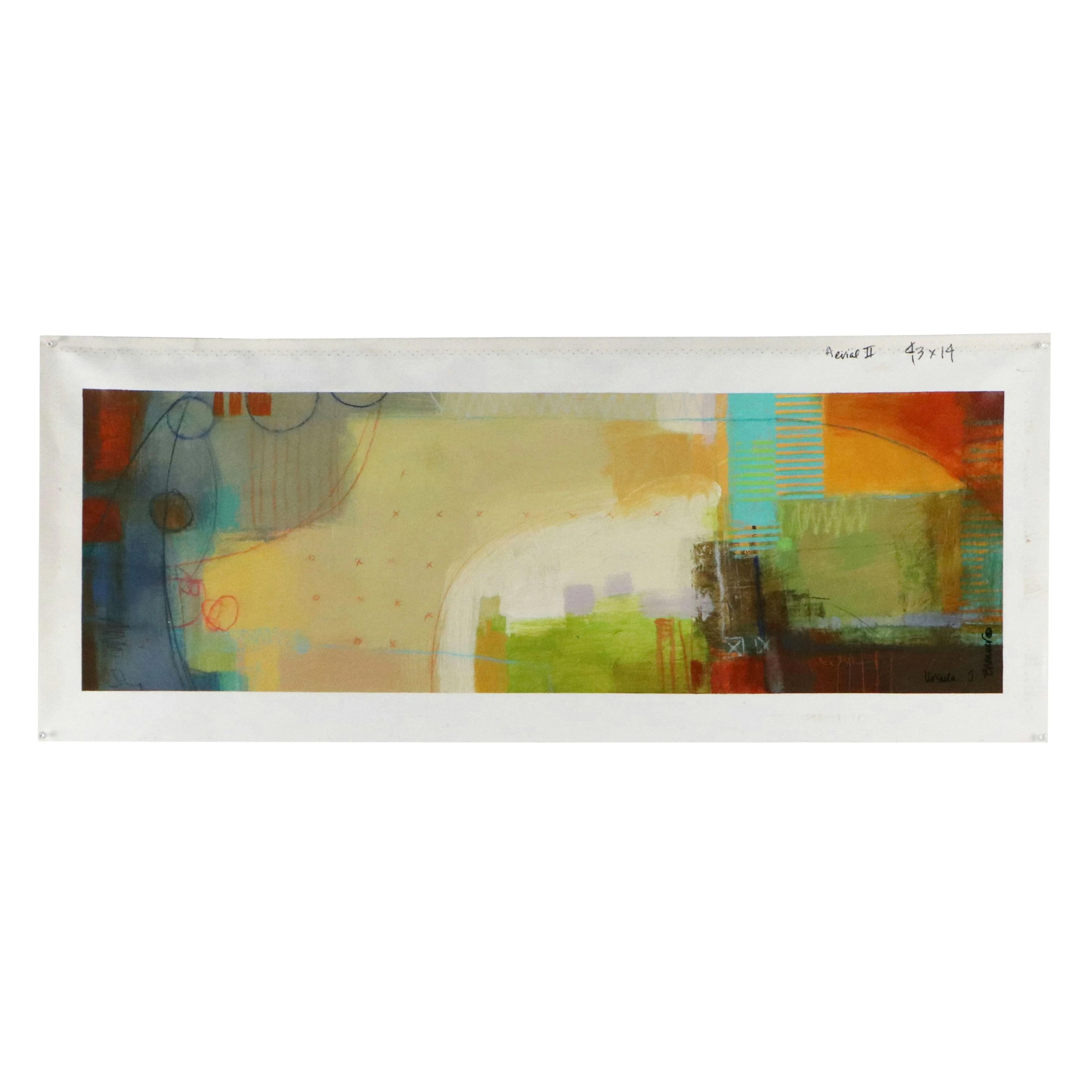 Ursula J. Brewer Abstract Painting "Aerial ll," 21st Century