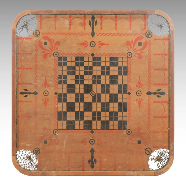 Vintage Wooden Double-Sided Game Board