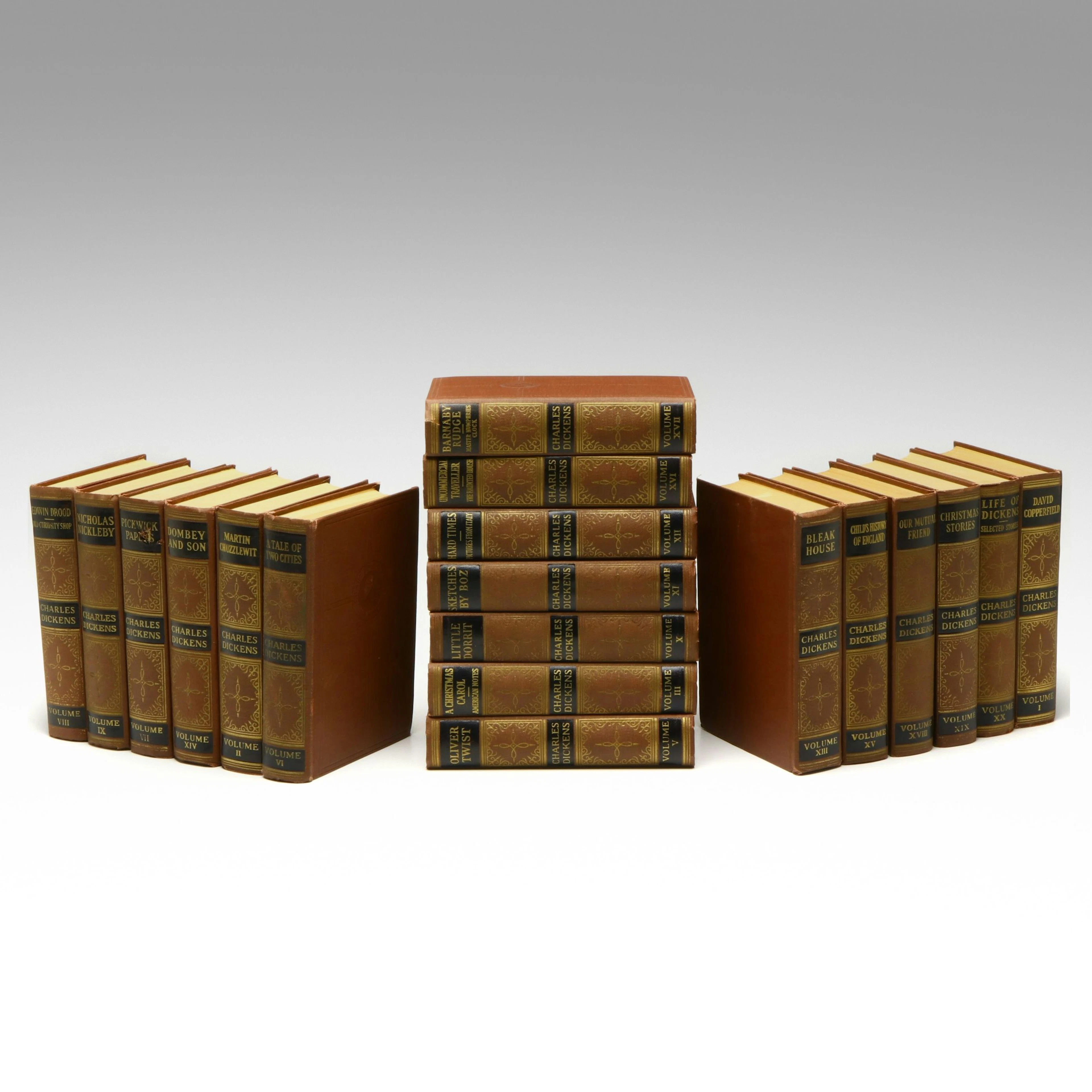 Books, Inc., Cloth Bound Partial Set of Works by Charles Dickens