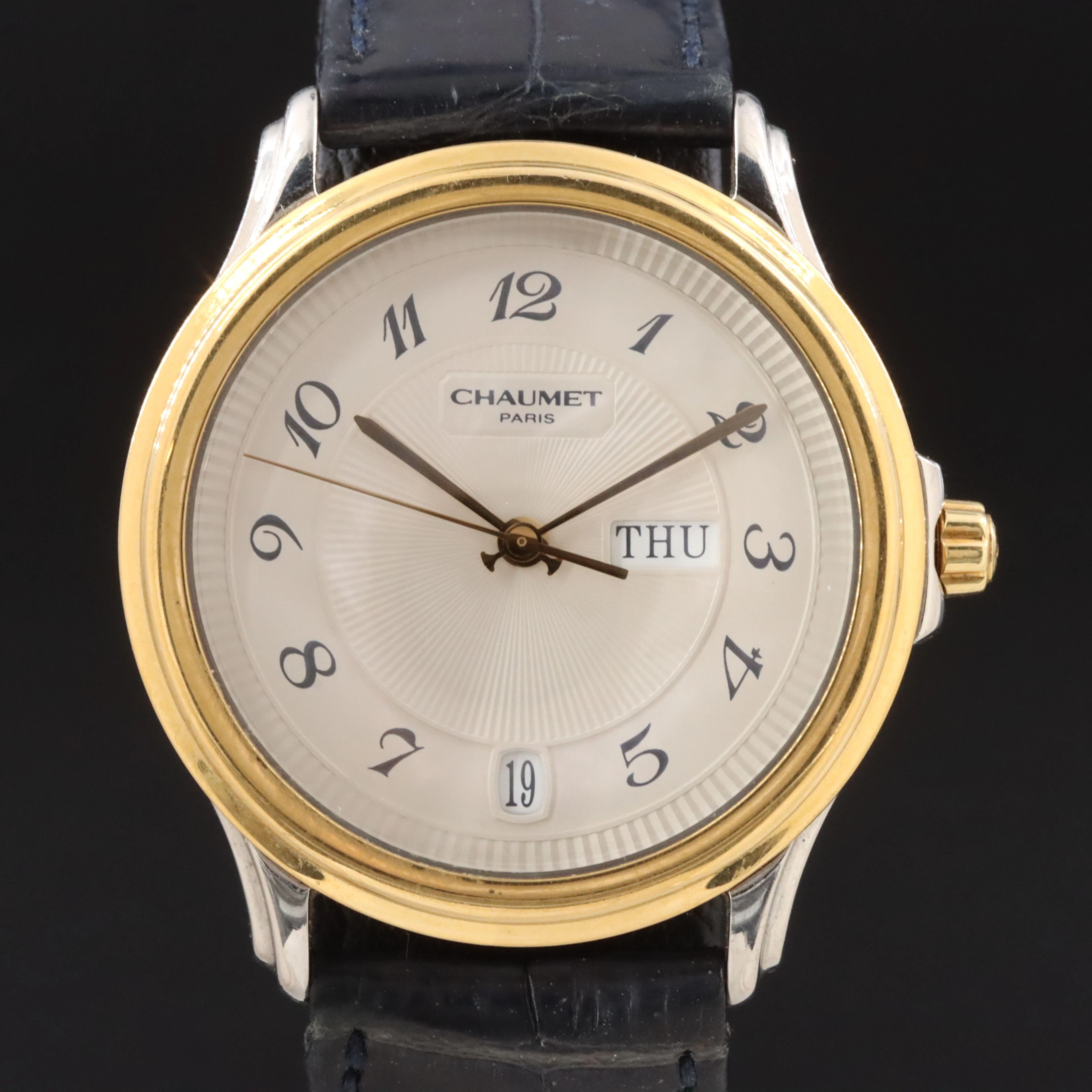 Chaumet Aquila Guilloche Dial Two-Tone Quartz Dress Watch