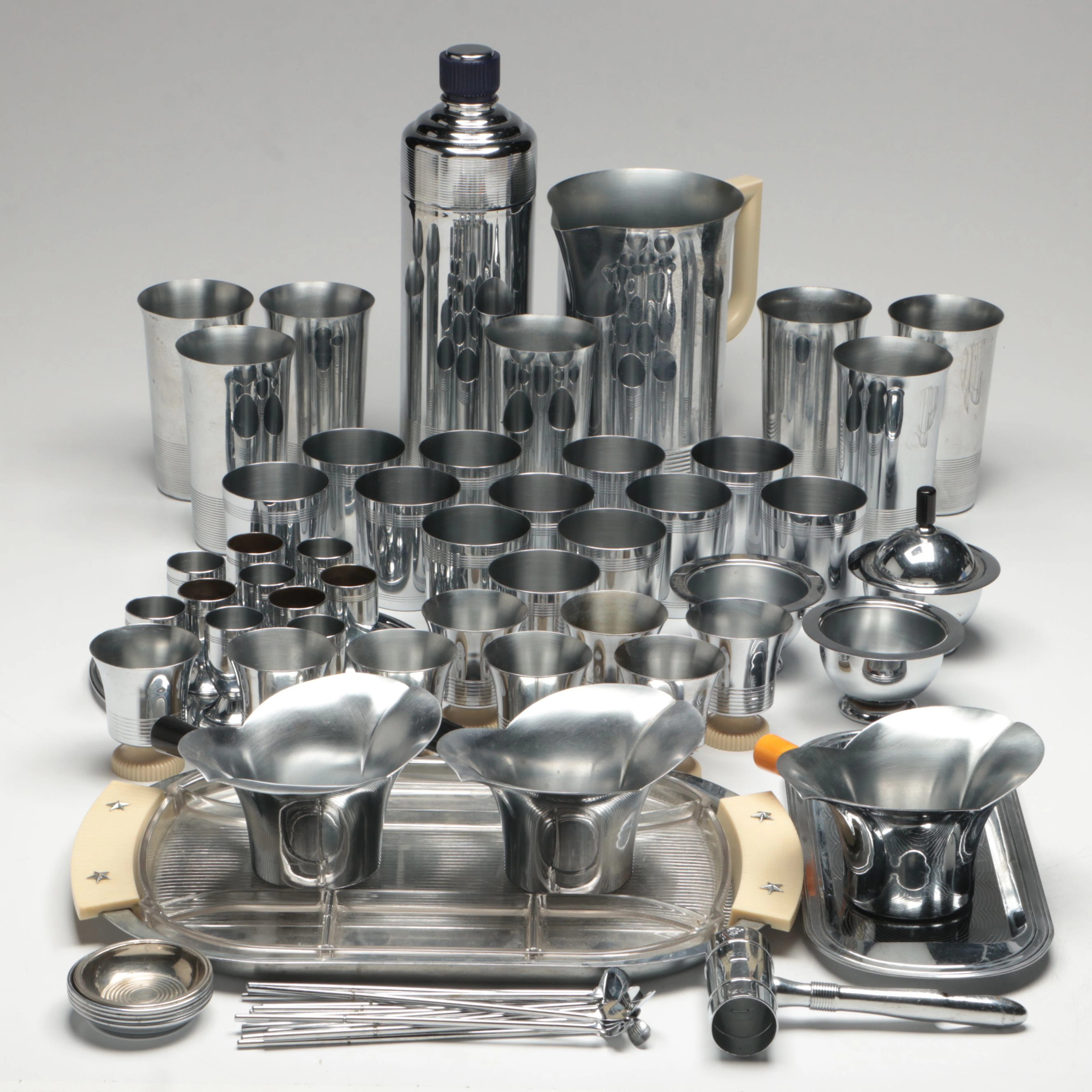 Chase Tumblers with Other Art Deco Style Barware and Accessories