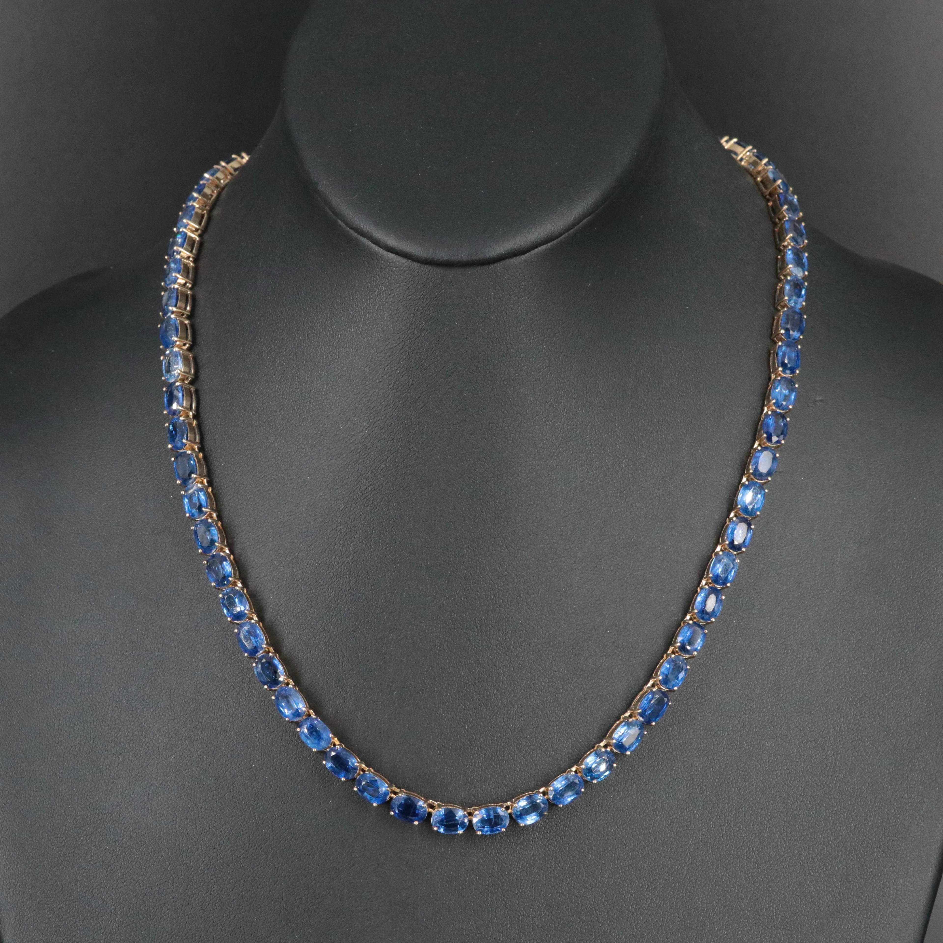 9K Kyanite Riviera Necklace
