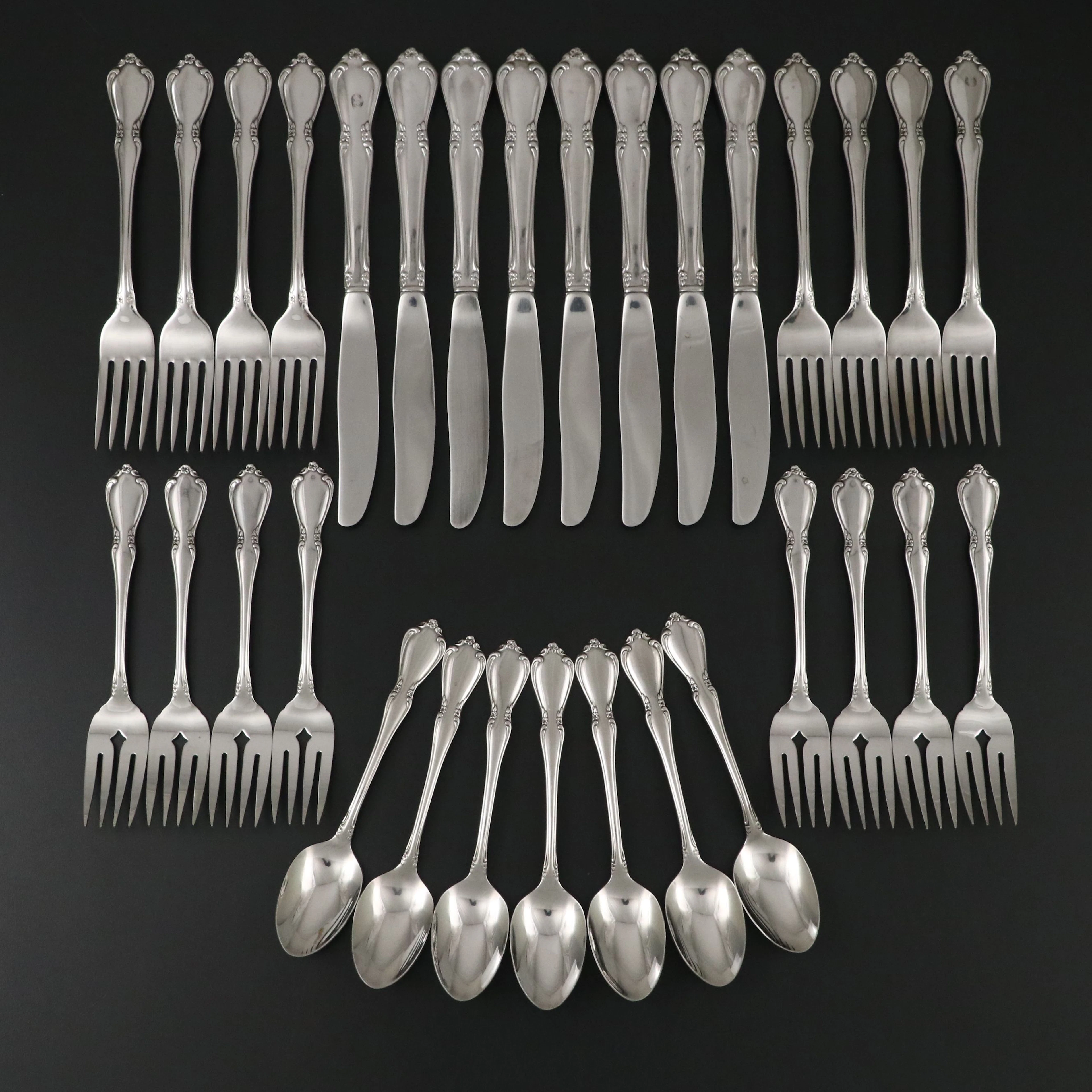OneidaCraft Deluxe "Chateau" Stainless Steel Flatware