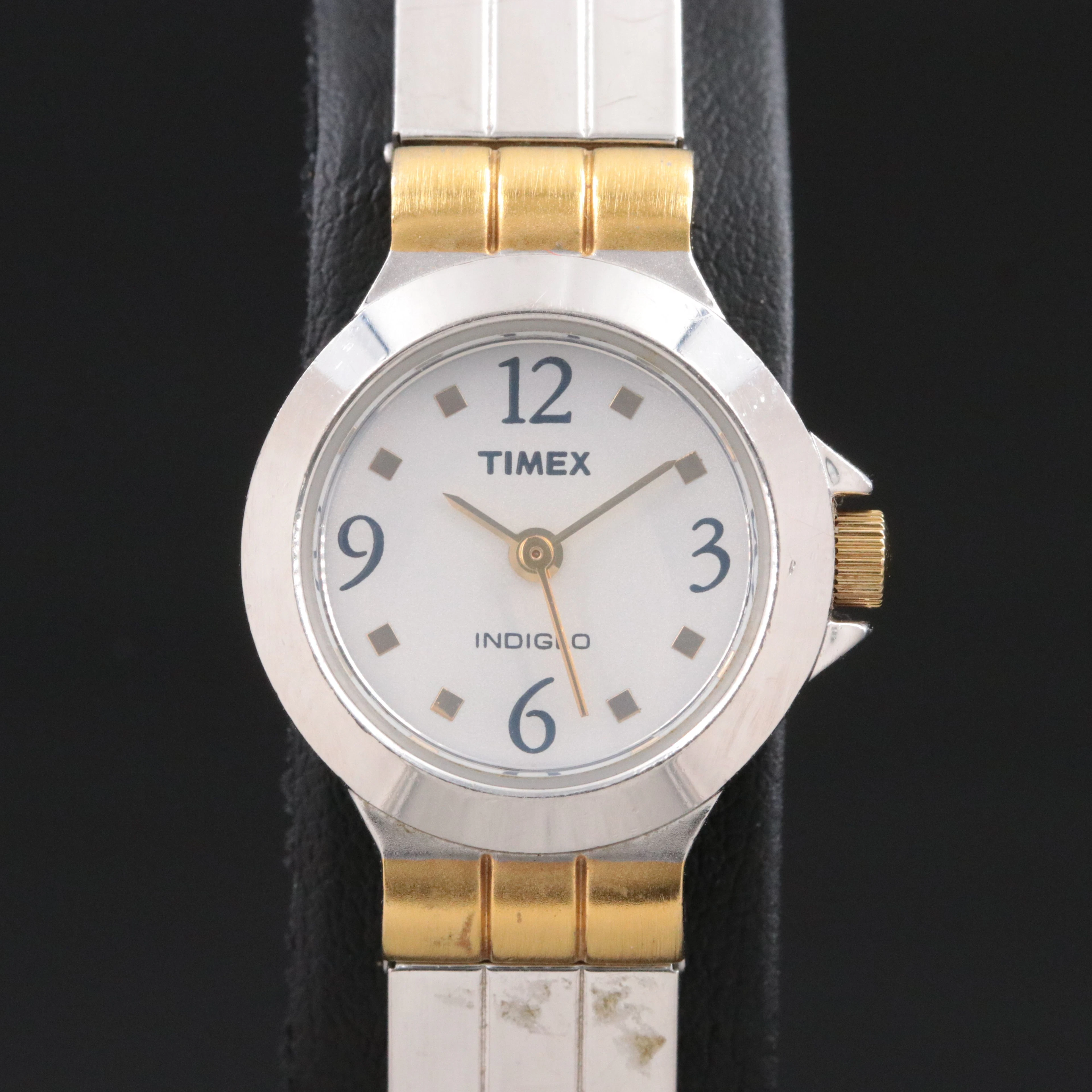 Timex Two-Tone Indiglo Quartz Dress Watch.