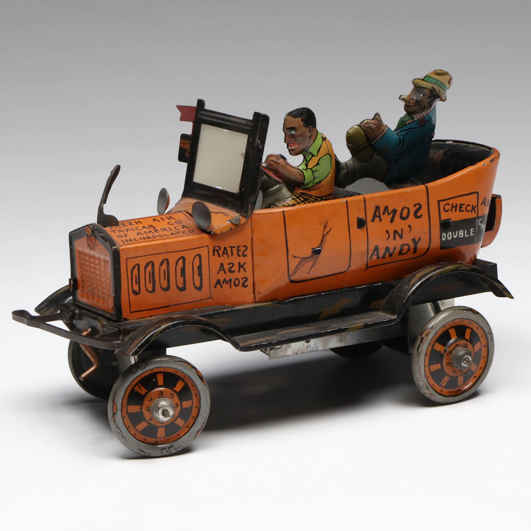 Marx "Amos 'n' Andy Fresh Air Taxi" Tin Lithograph Wind-up Toy, 1929–1930