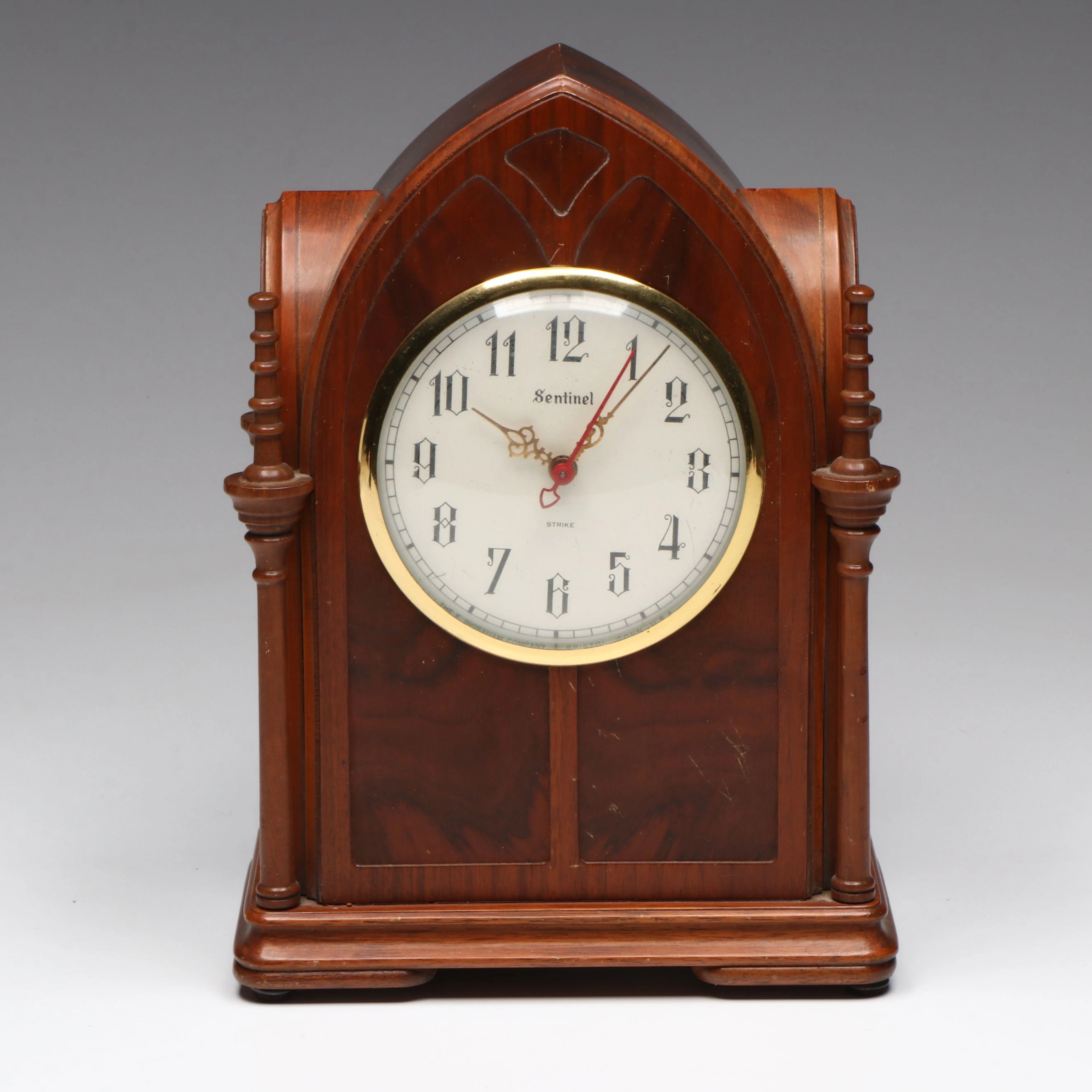 Sentinel Model SSC-2 Wooden Cathedral Electric Clock, Mid-20th Century