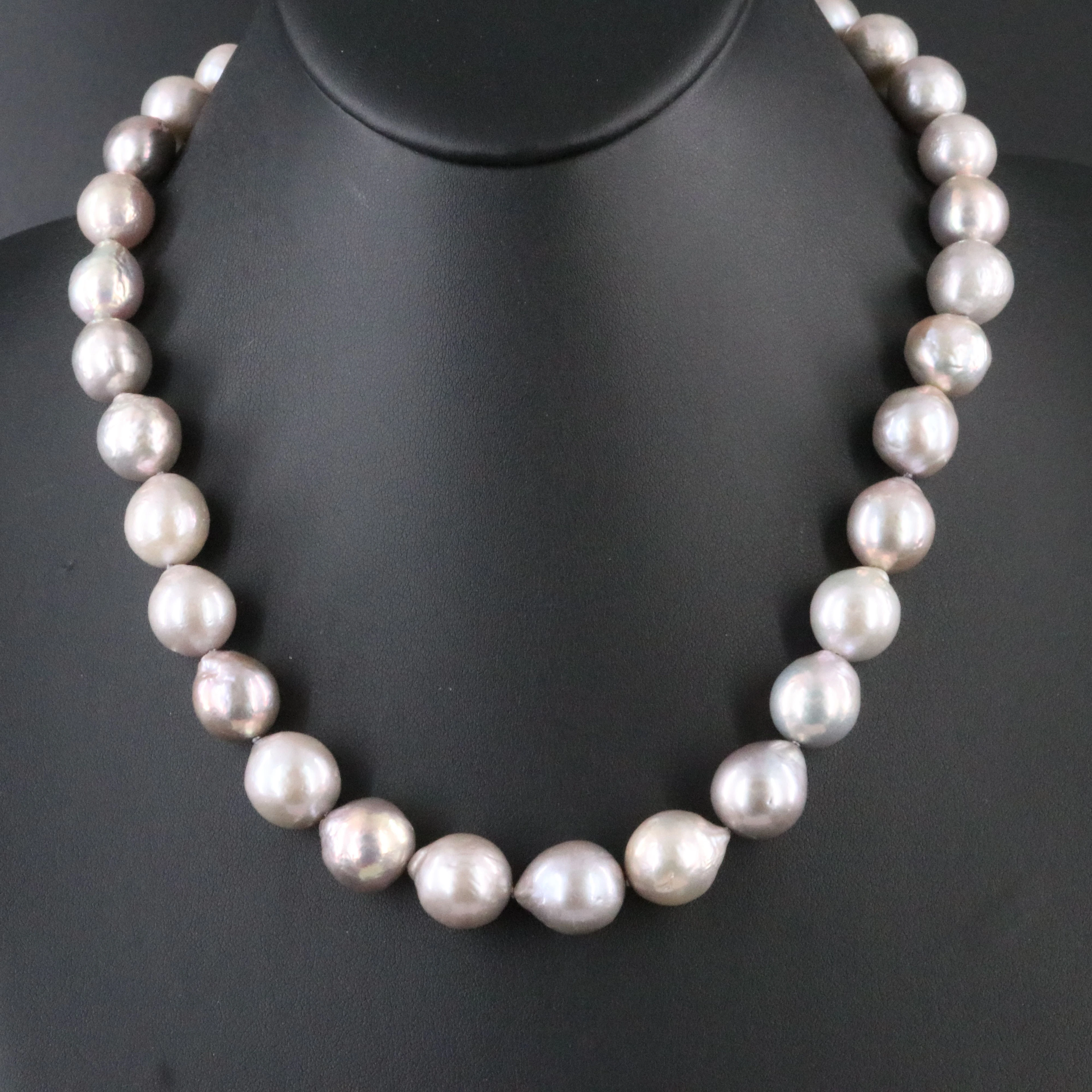 Pearl Necklace with Sterling Clasp