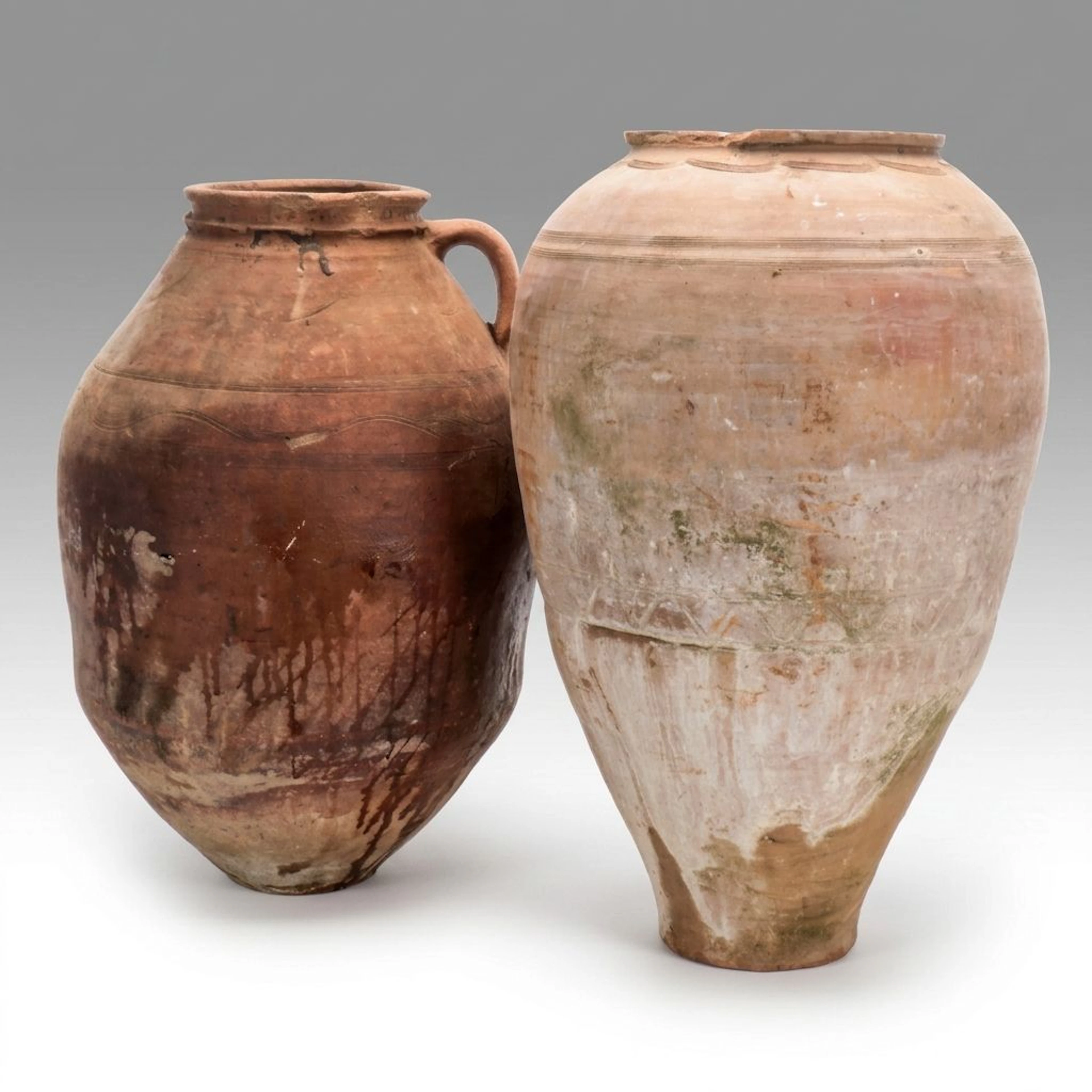 Mediterranean Style Terracotta Olive and Other Storage Jars