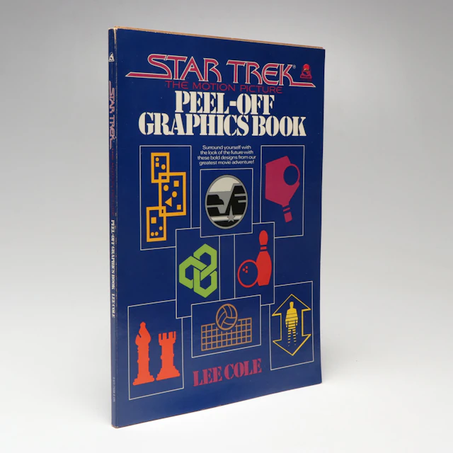 First Printing "Star Trek Peel-Off Graphics Book" by Lee Cole, 1979