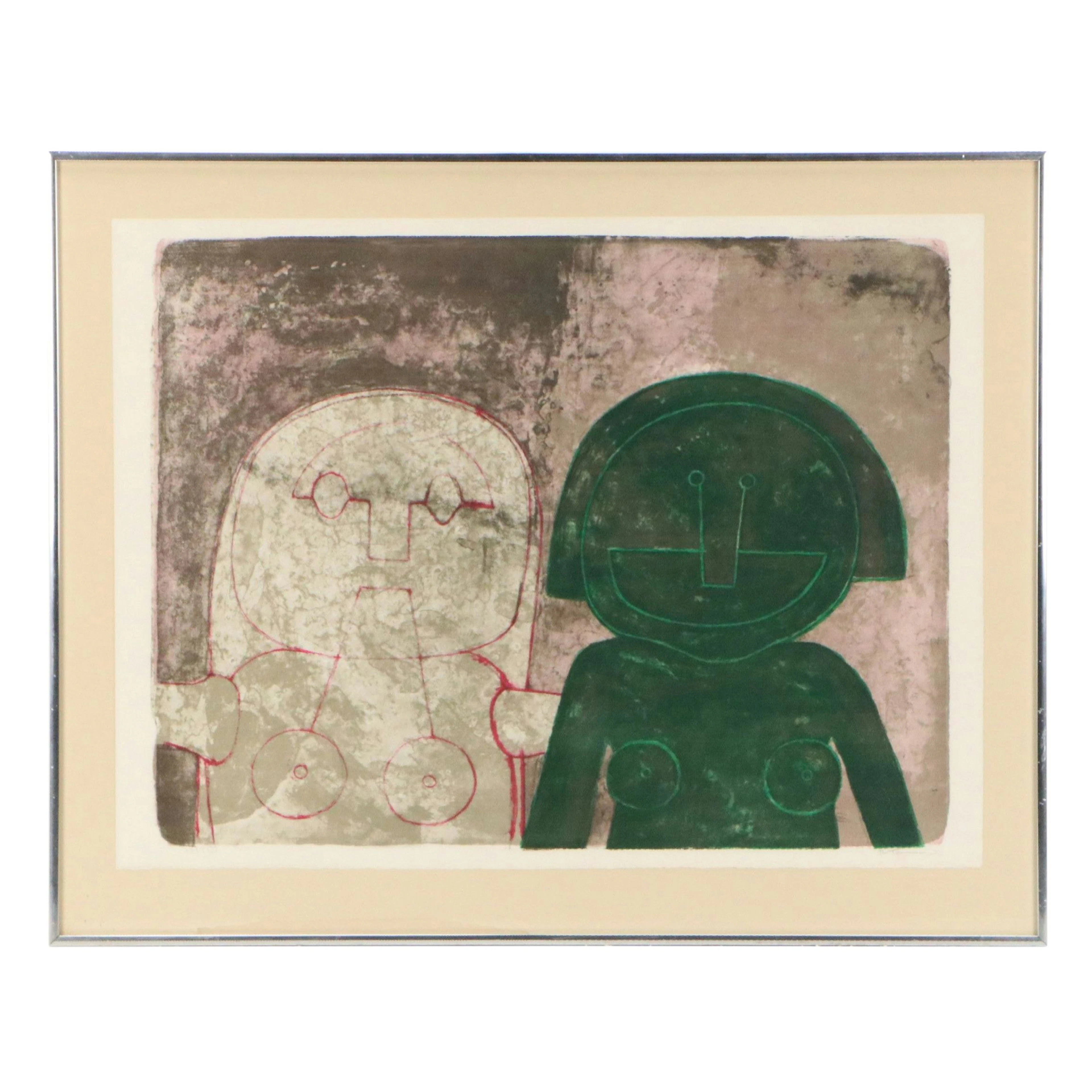 Rufino Tamayo Lithograph "Dos Cabezas de Mujer," 1969