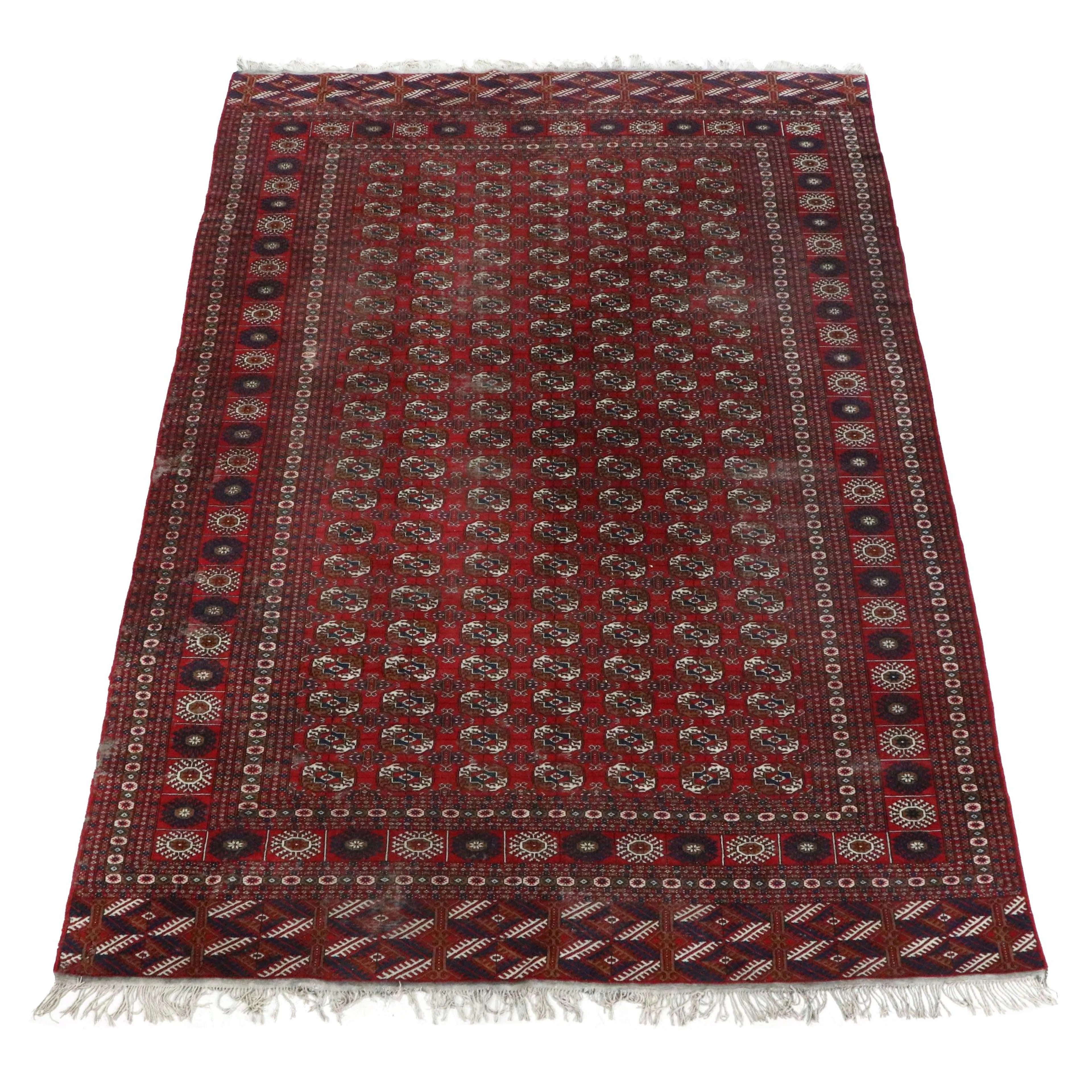 9'1 x 13'5 Hand-Knotted Persian Bokhara Room-Sized Rug