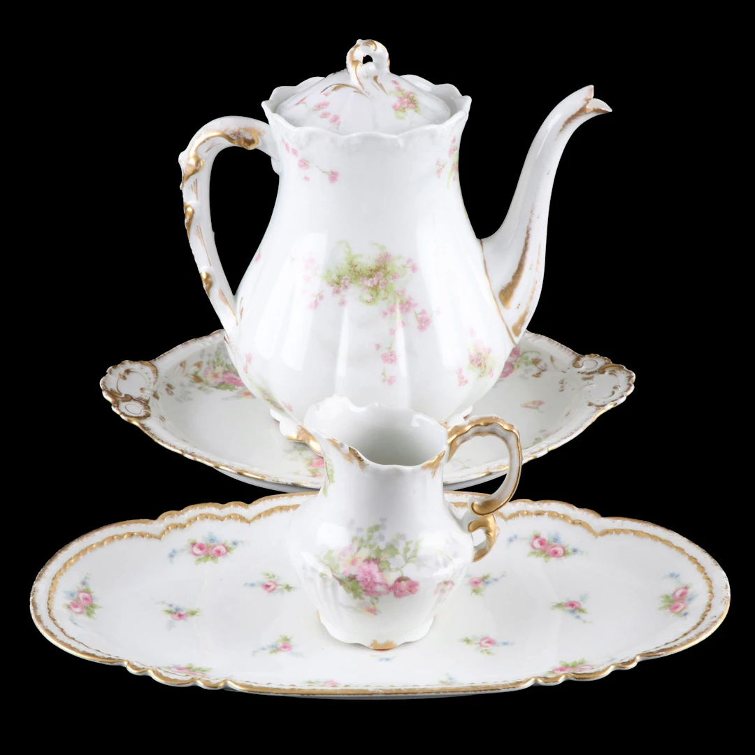 Pouyat, Haviland and More Floral Limoges Porcelain Teaware