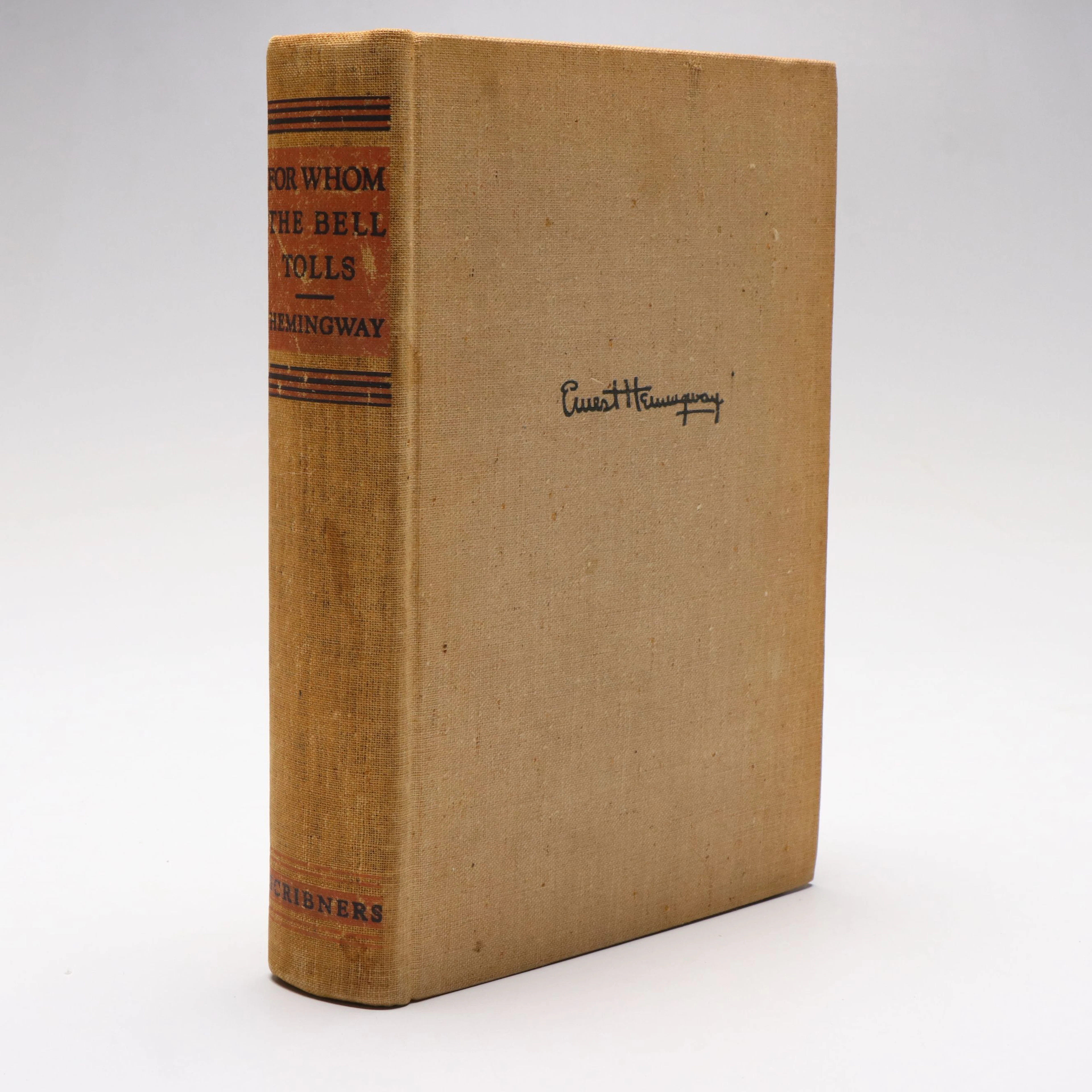 First Printing "For Whom the Bell Tolls" by Ernest Hemingway, 1940