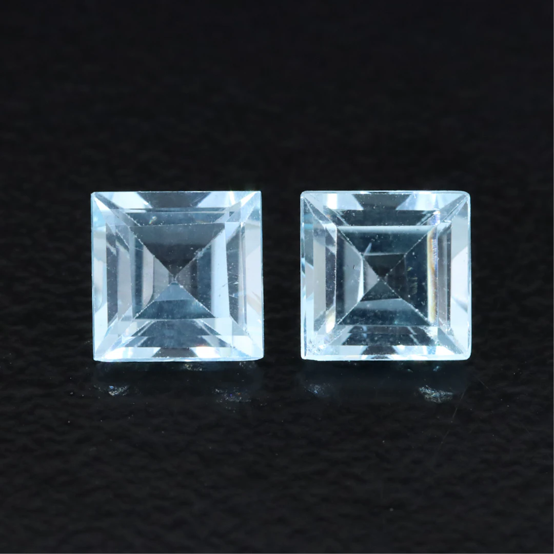 Loose 2.67 CTW Sky Blue Topaz Pair