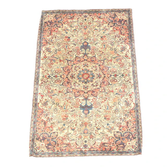3'7 x 5'11 Hand-Knotted Persian Kermanshah Style Area Rug