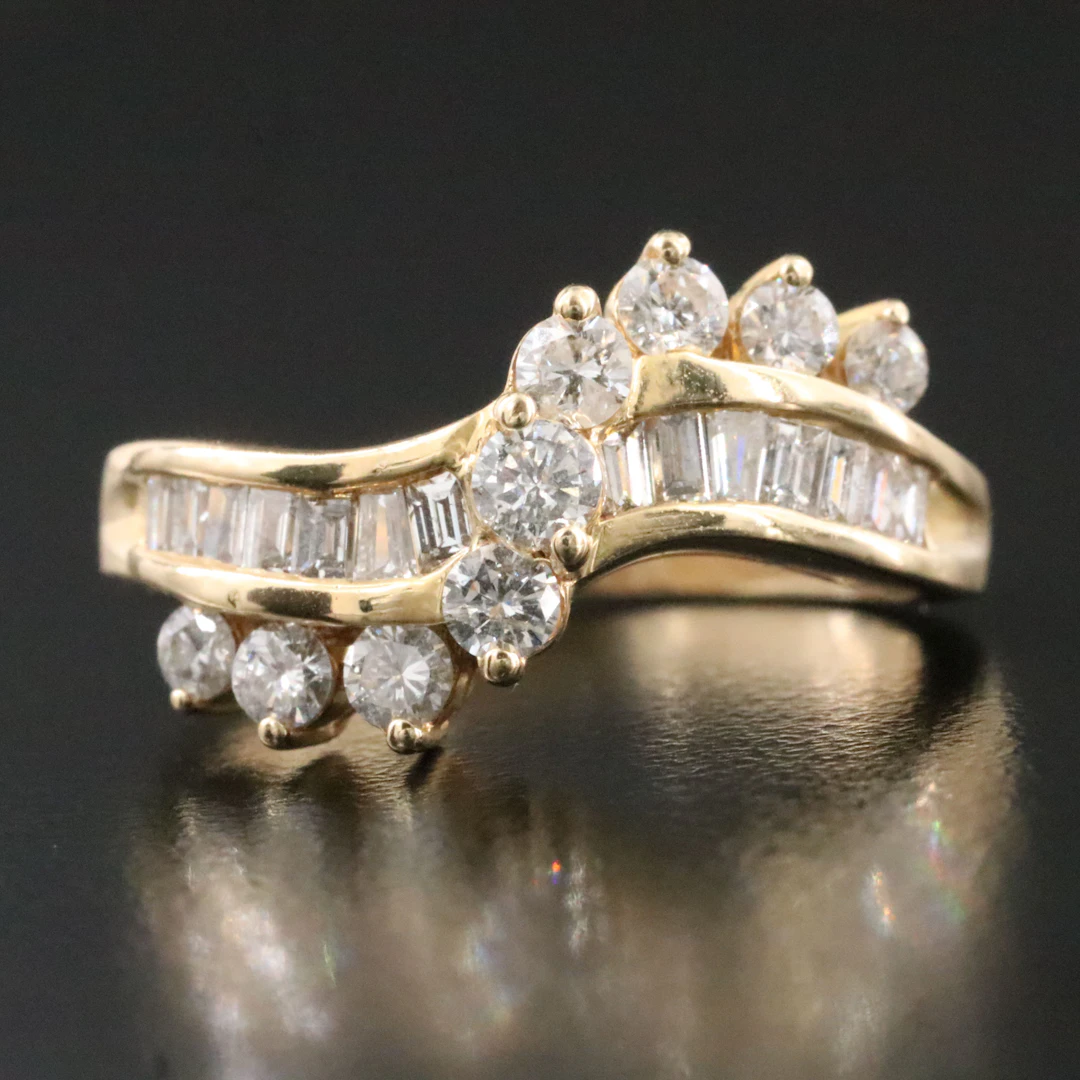 14K 0.85 CTW Diamond Ring