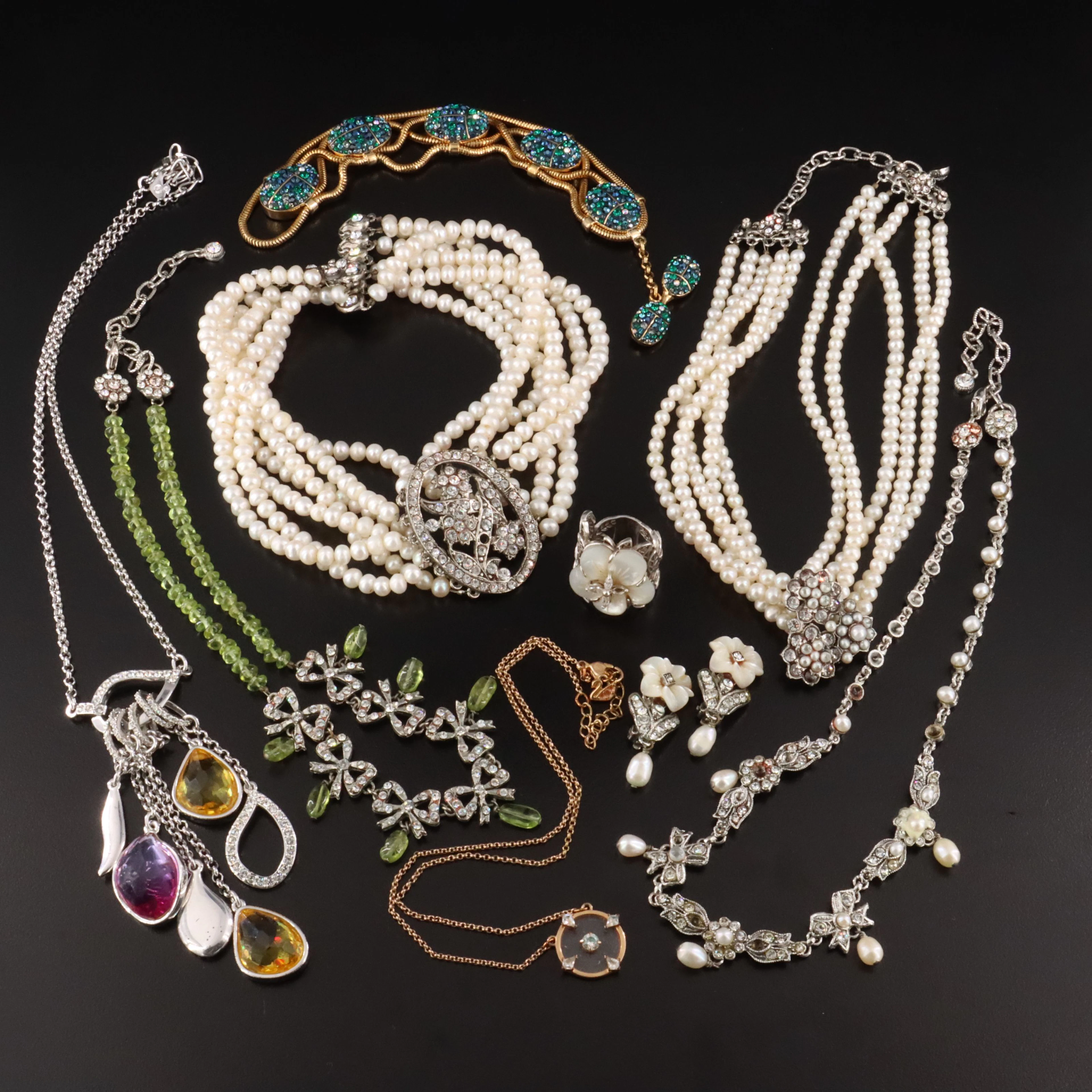 Swarovski, Pearl and Peridot Featured in Jewelry Collection