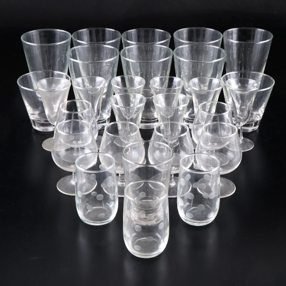 Libbey Highball Glasses, Polka Dot Tumblers, and More Drinkware