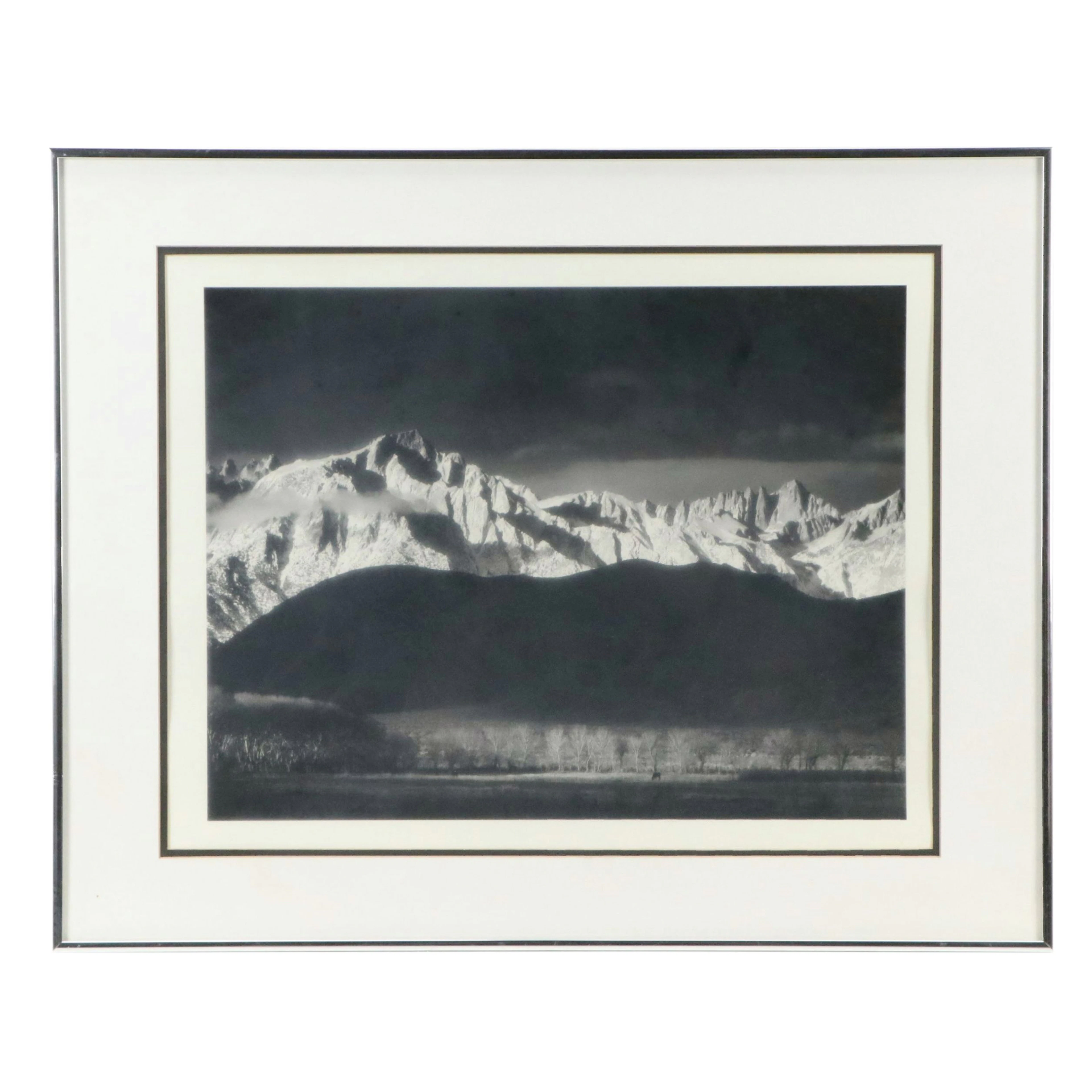 Offset Lithograph Ansel Adams "The Tetons and the Snake River"