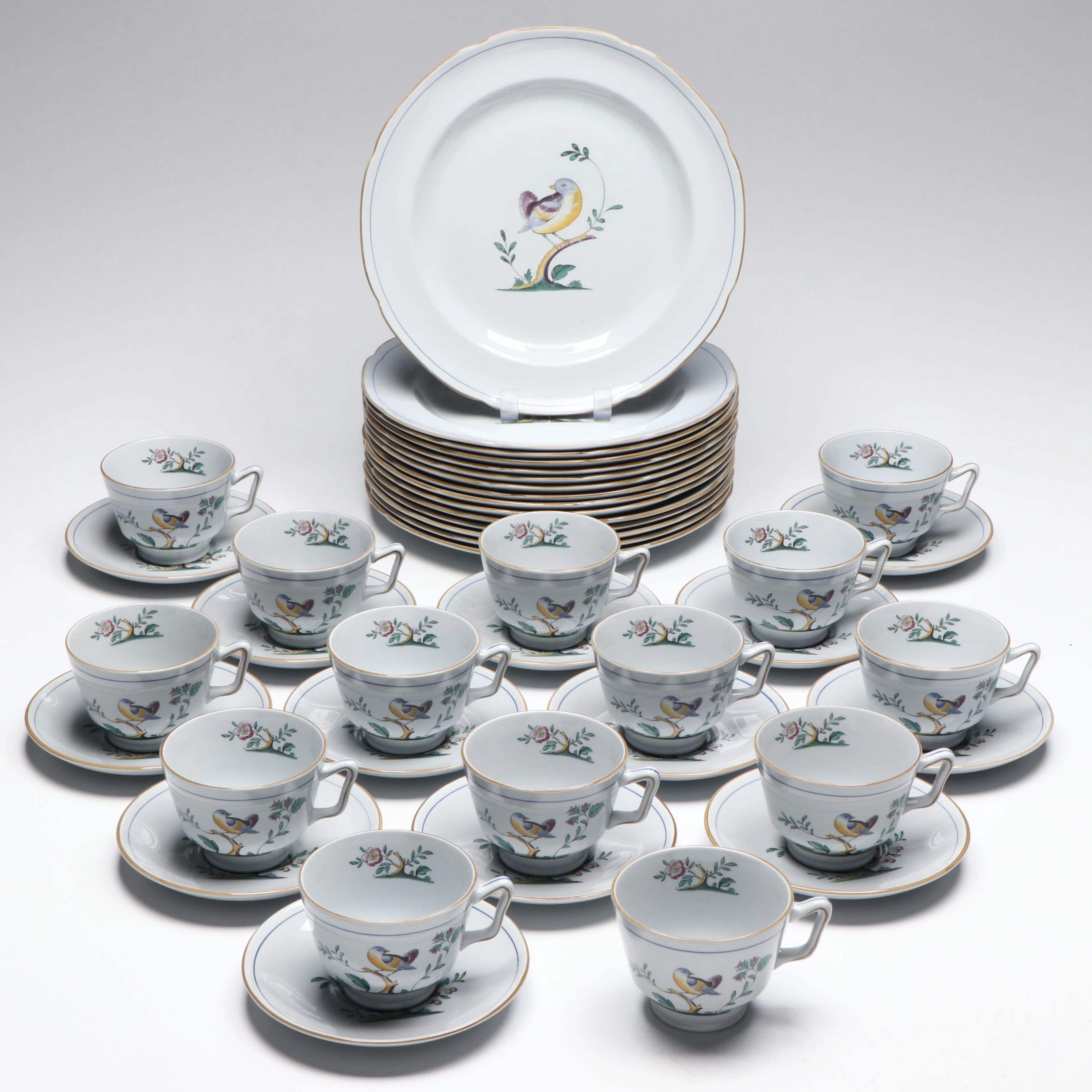 Spode "Queen's Bird" Ceramic Dinnerware, Mid to Late 20th Century