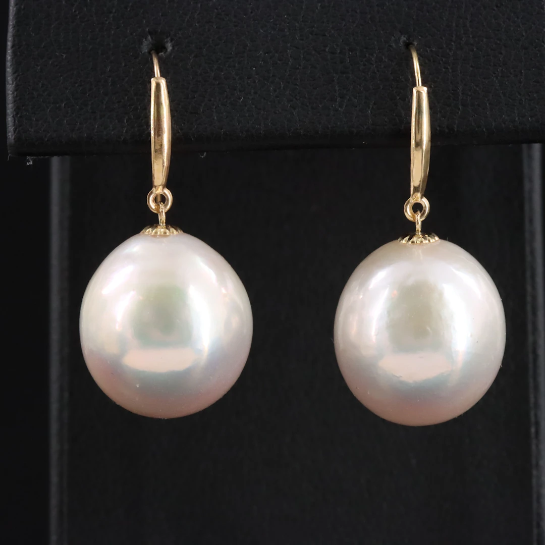 18K Pearl Earrings