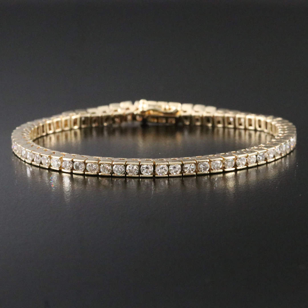 14K 4.05 CTW Diamond Line Bracelet