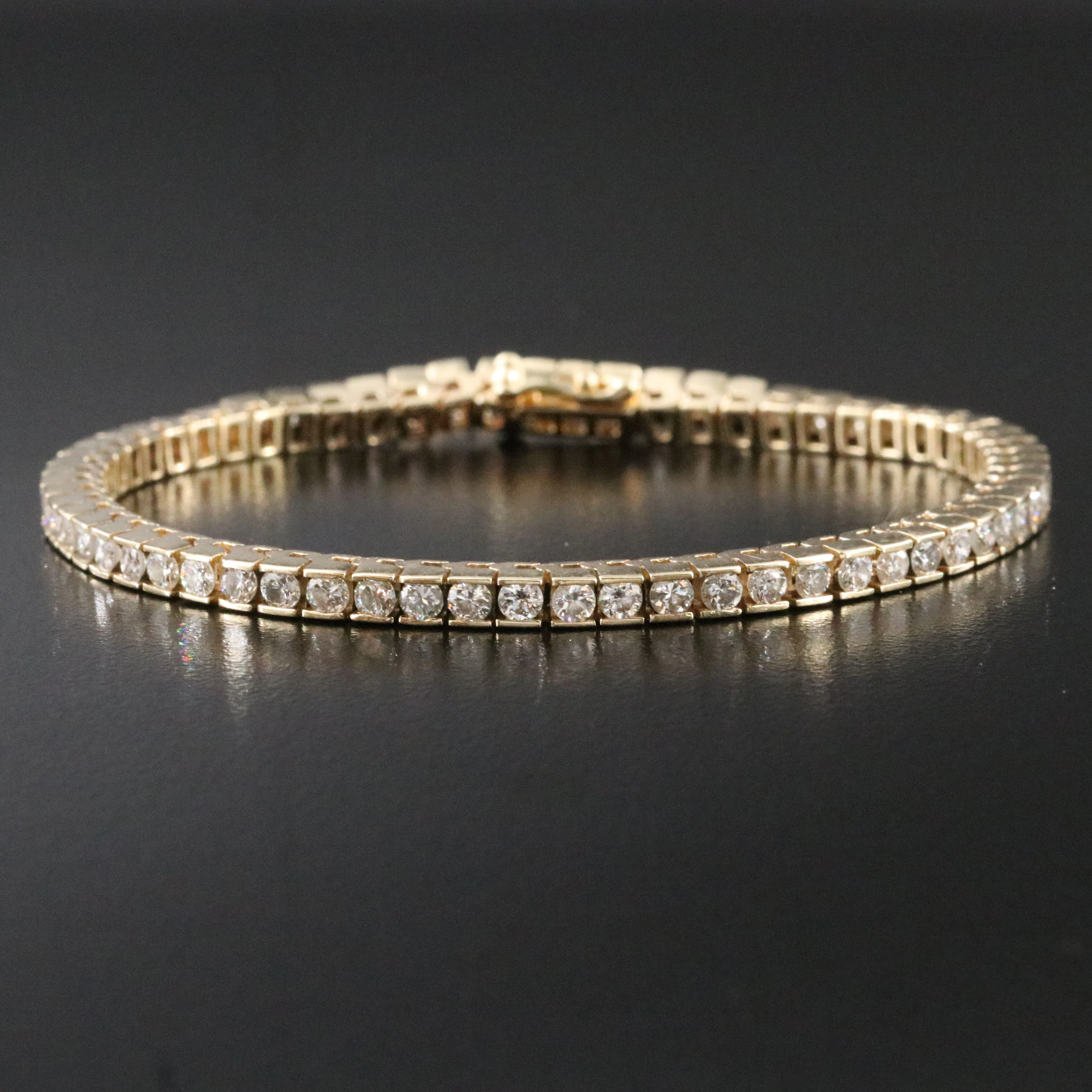 14K 4.05 CTW Diamond Line Bracelet