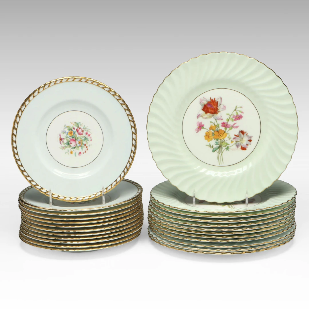 Minton Porcelain Luncheon and Dinner Plates