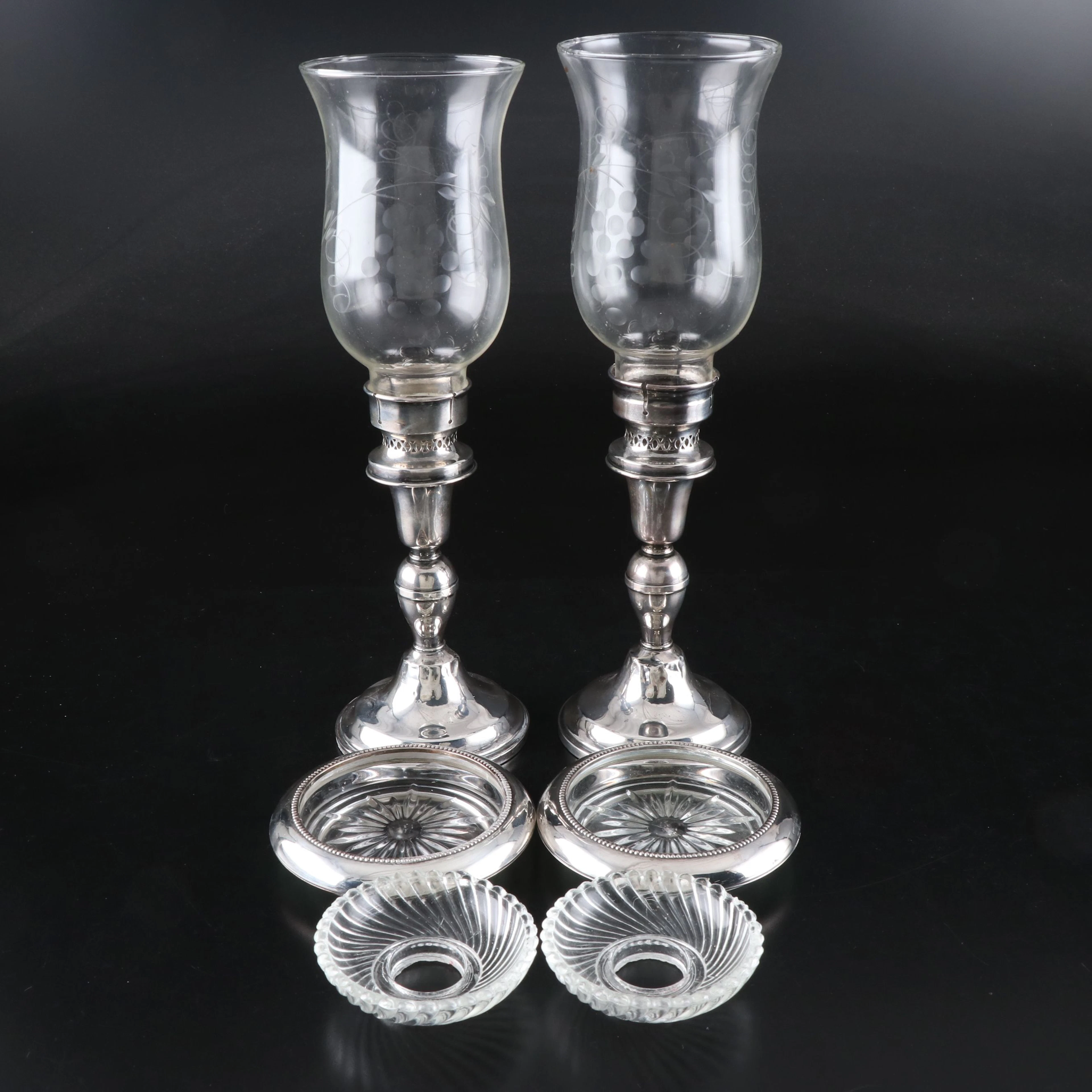 Frank M. Whiting Co. Sterling Silver Coasters with Candleholders and More