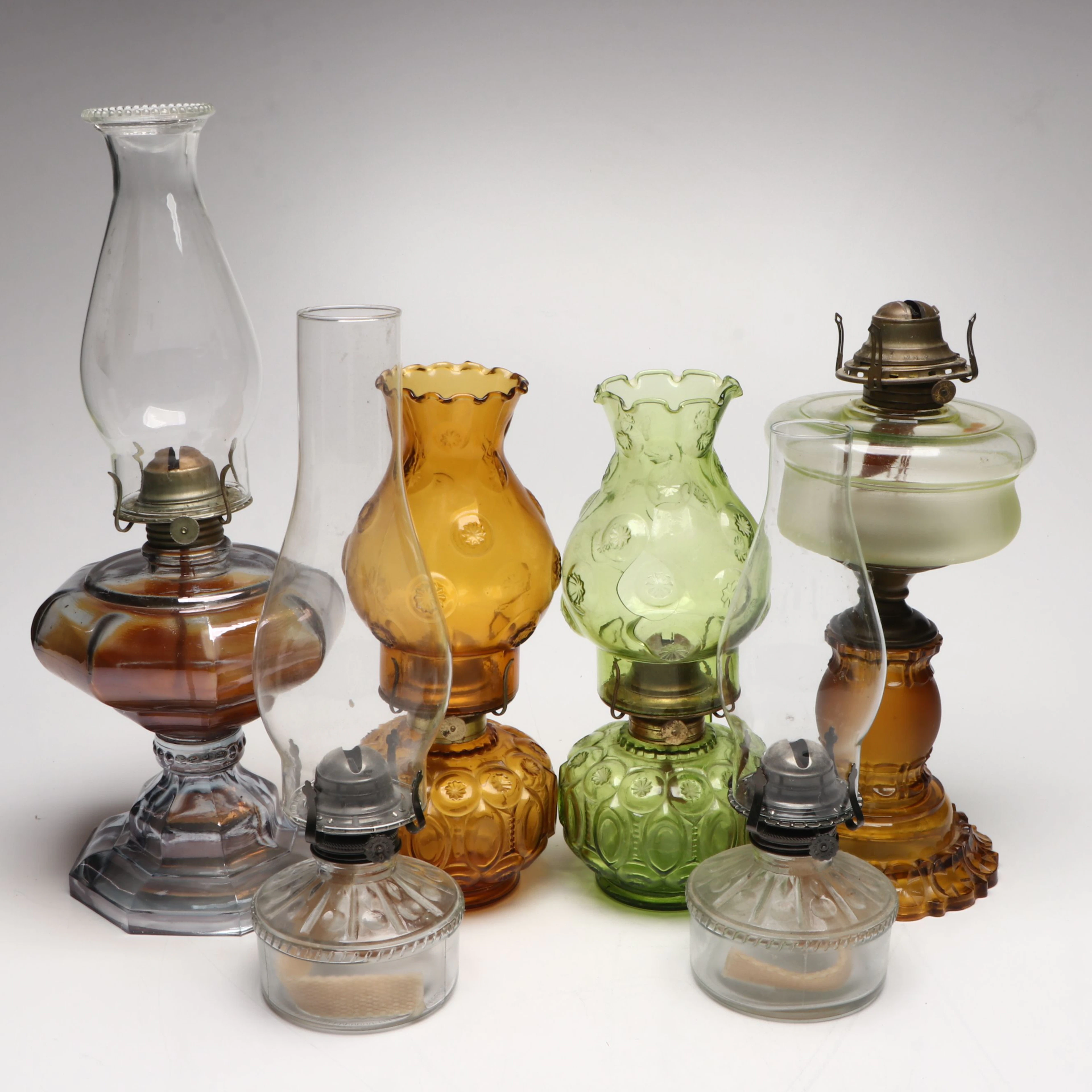 Queen Anne No. 2 Oil Lamp with Other Decorative Glass Lighting