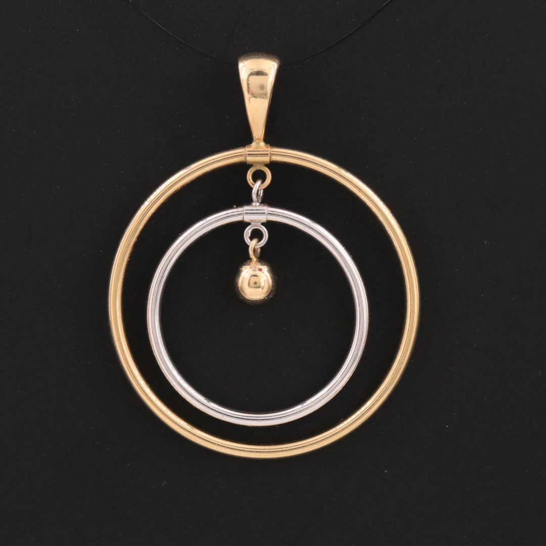 14K Two-Tone Pendant