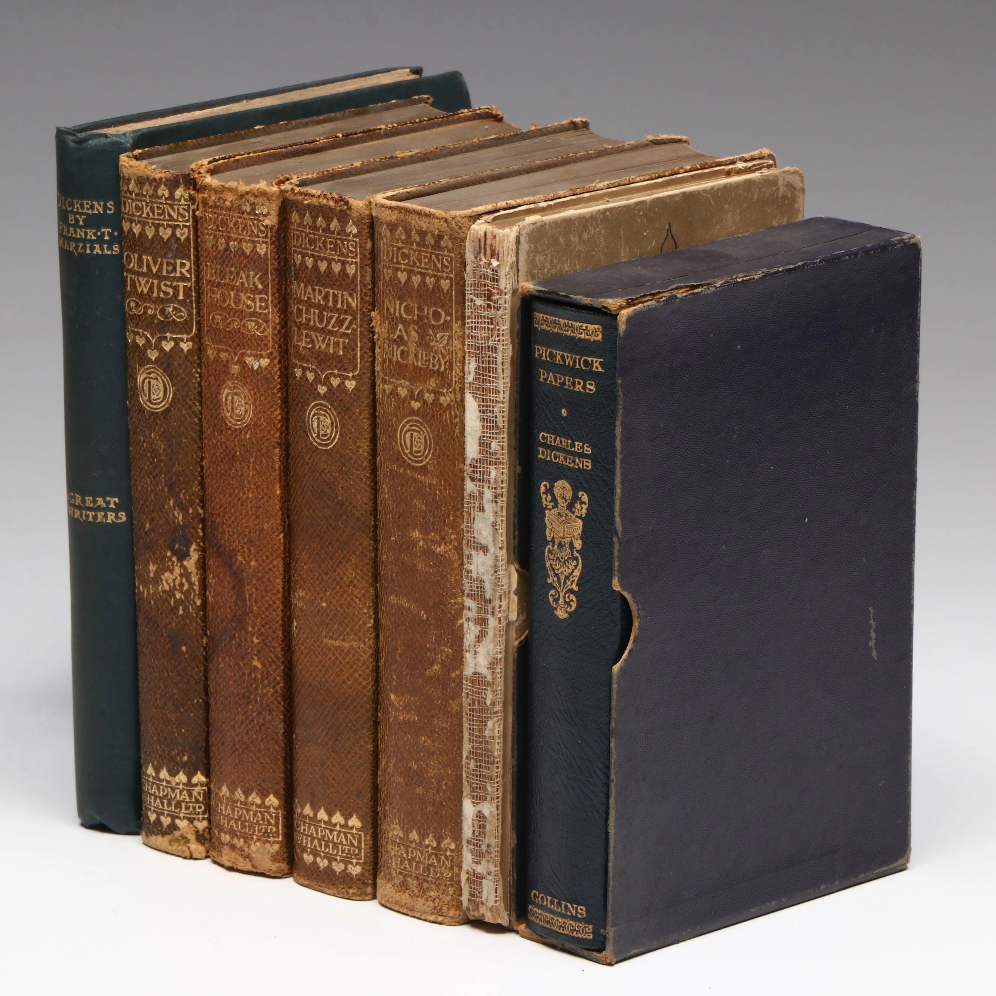 Popular Edition "The Works of Charles Dickens" Partial Set and More Books