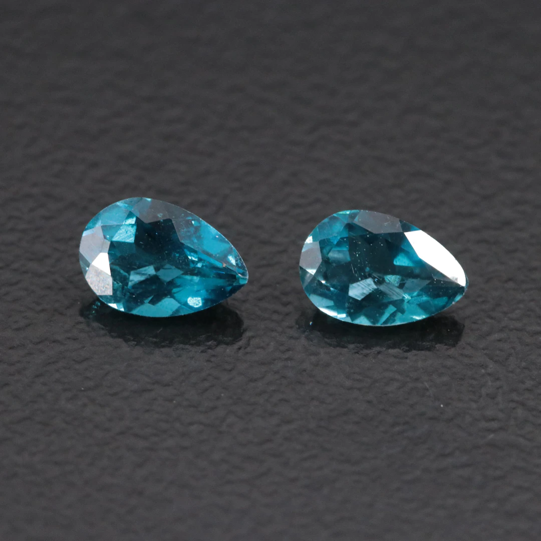 Loose 0.97 CTW London Blue Topaz, Matched Pair