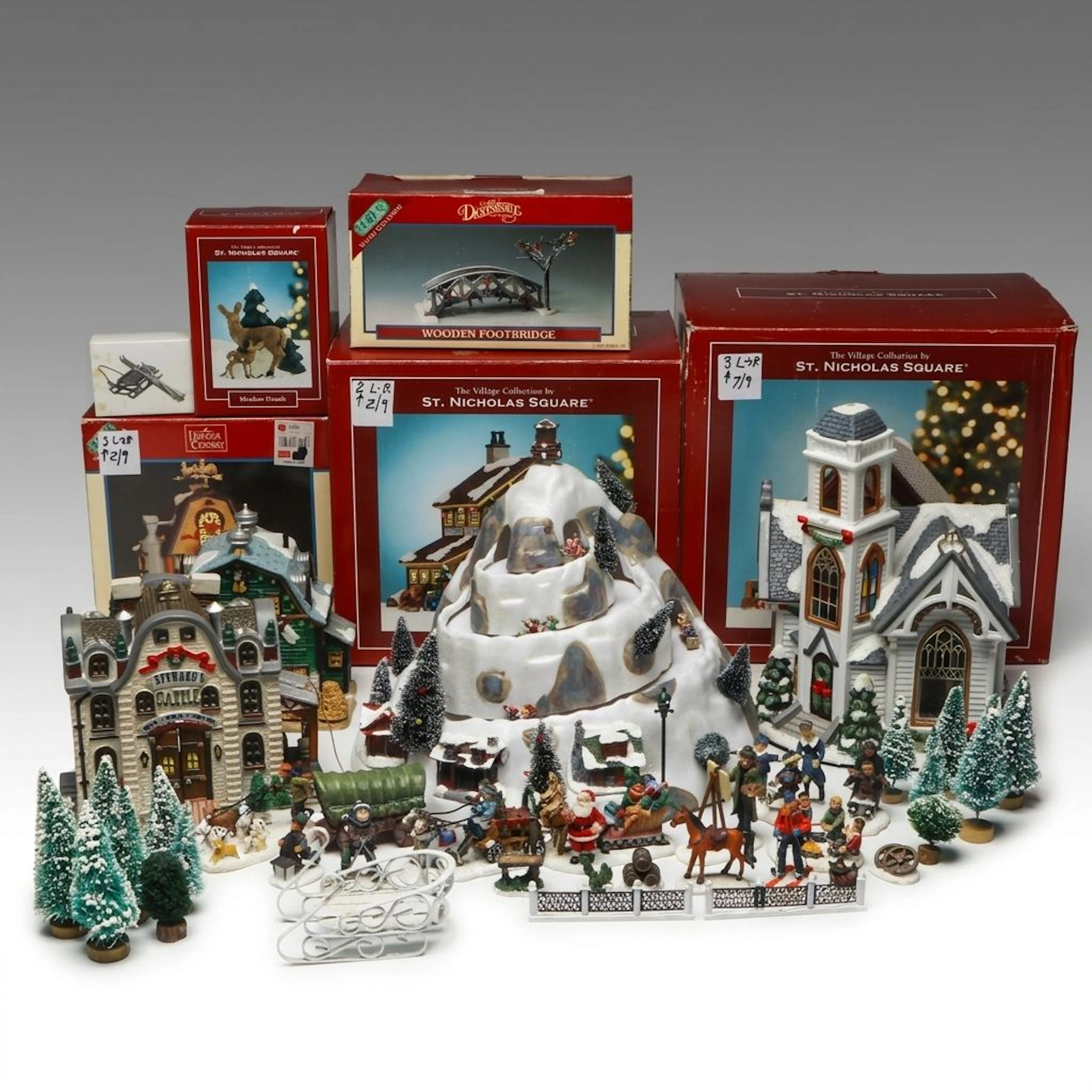 St. Nicholas Square "Holiday Hill", "Country Chapel" and More Village Décor