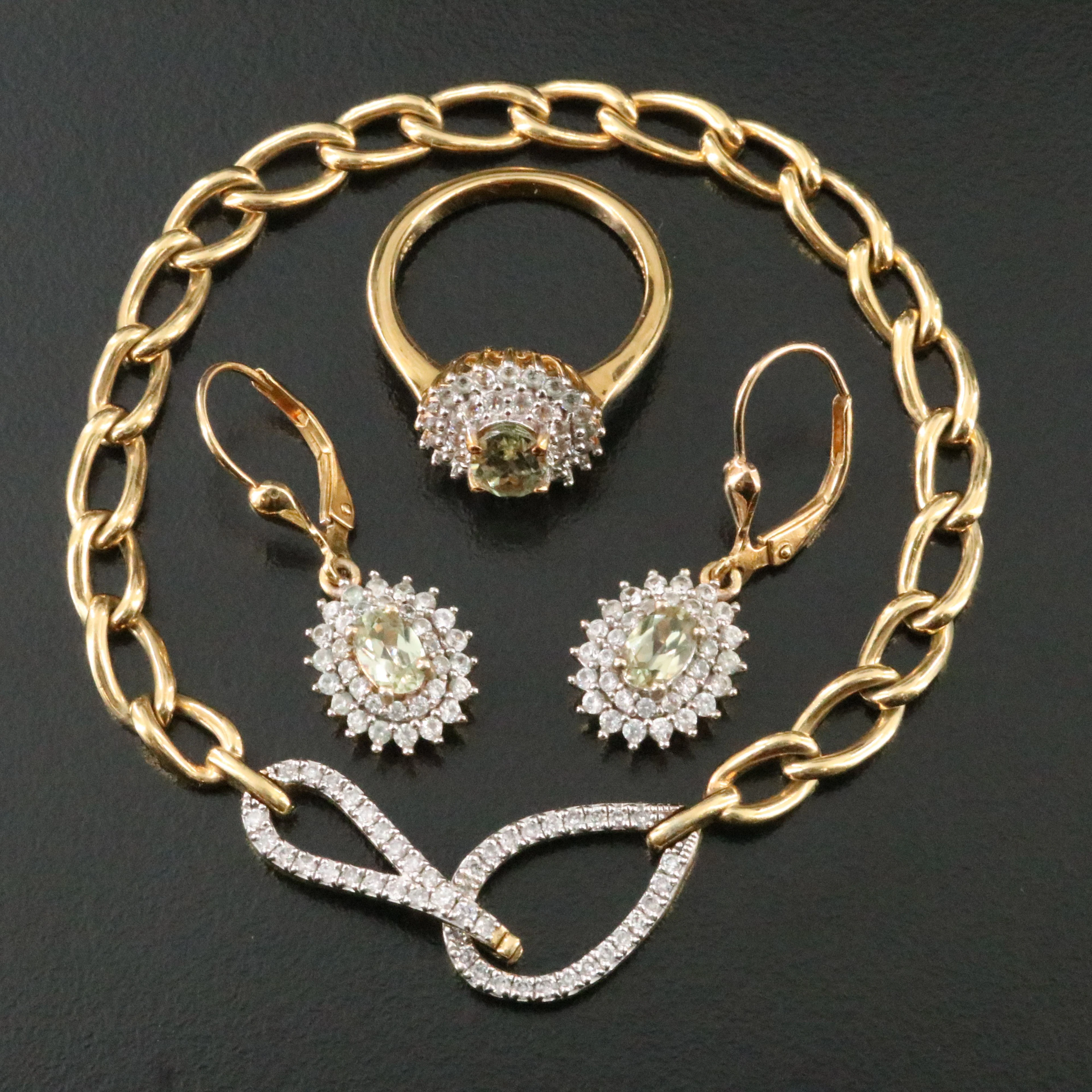 Sterling Jewelry with Lab Grown Alexandrite, Diamond, and Zircon