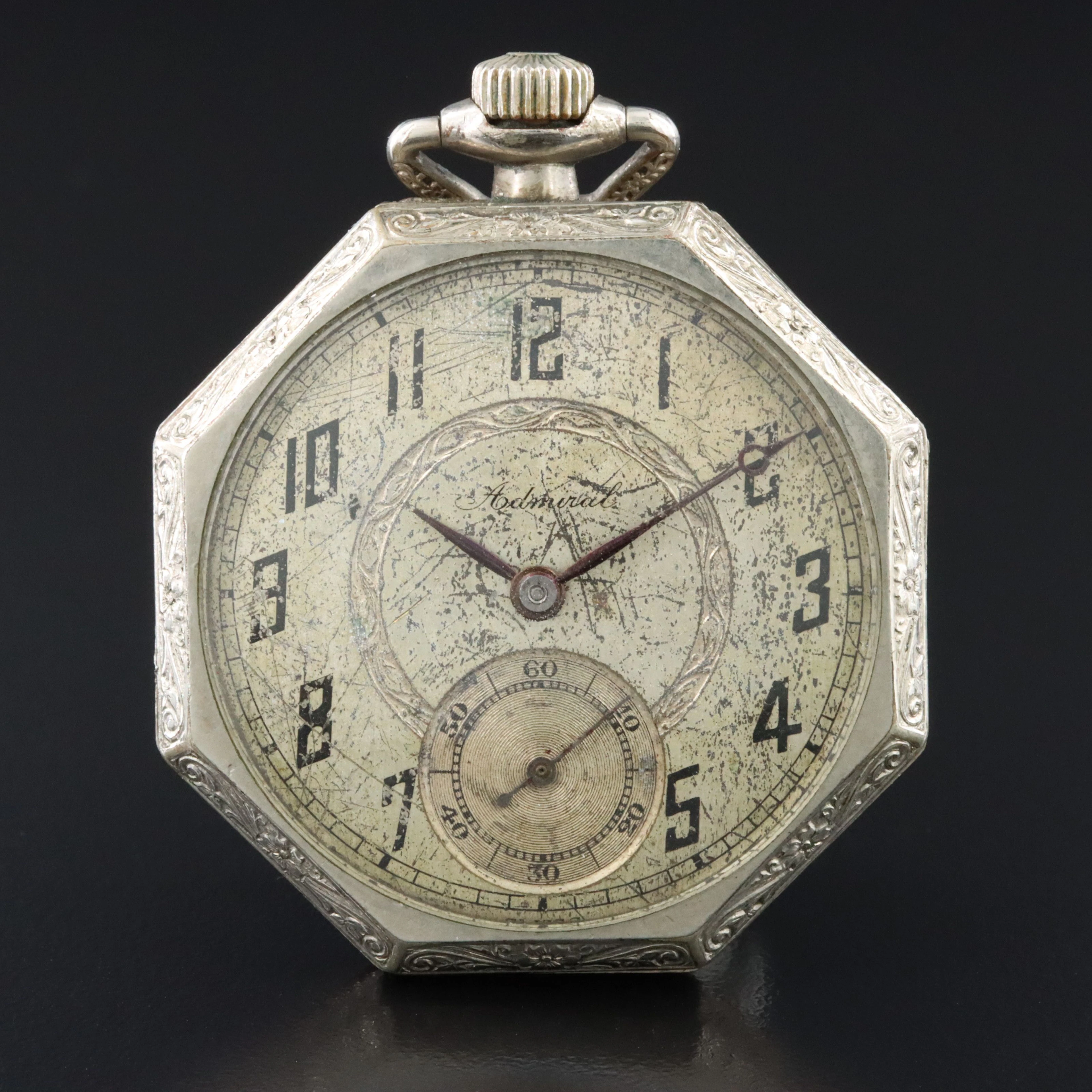 Admiral Vintage Gold-Filled Pocket Watch