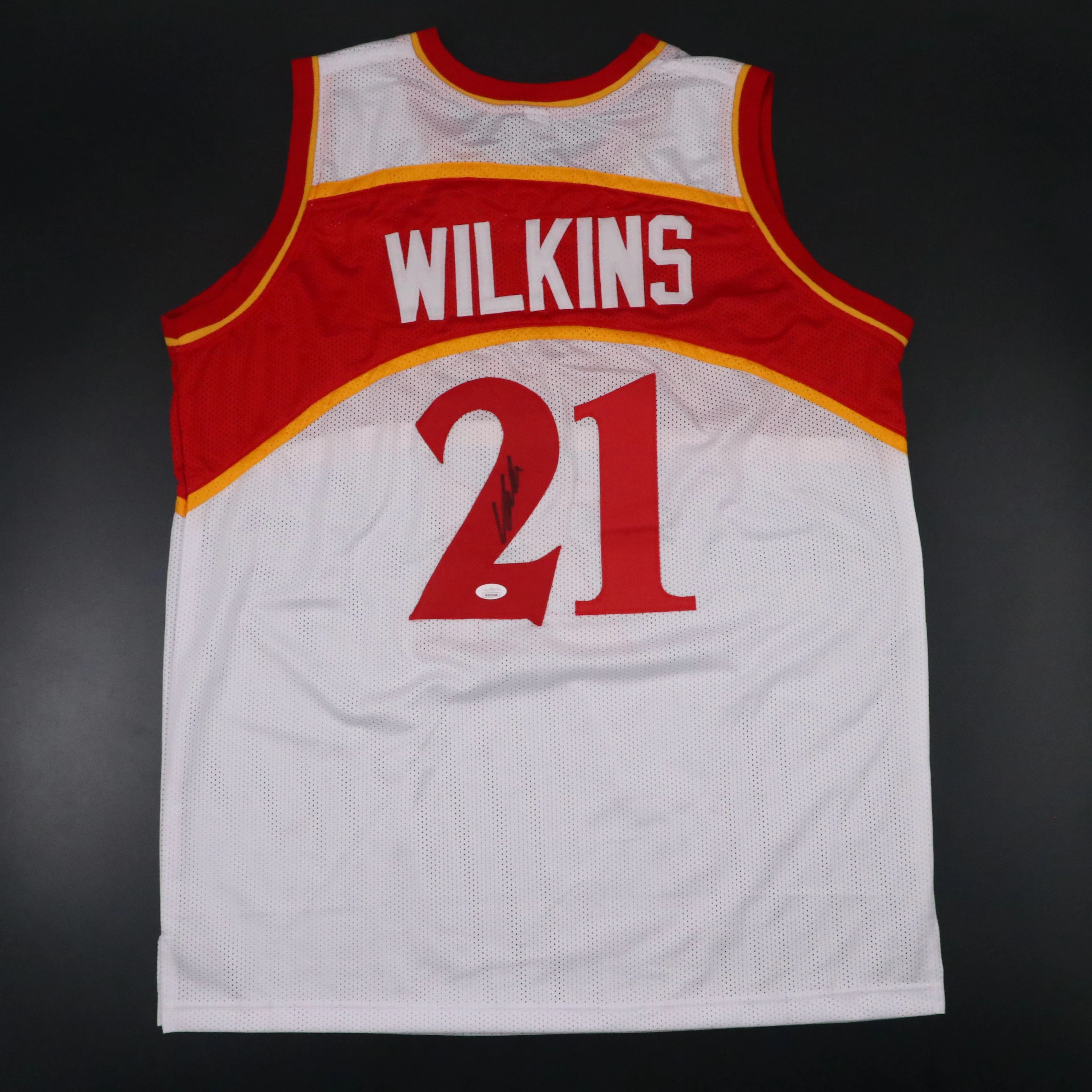 Dominique Wilkins Signed Atlanta Hawks Basketball Jersey, JSA
